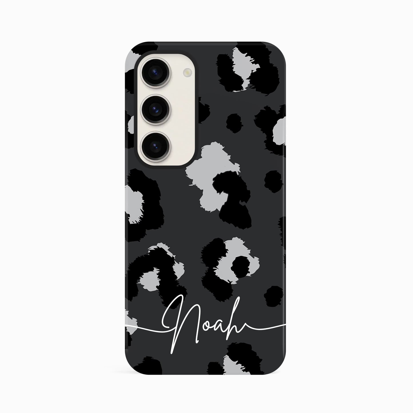 Grey Leopard Print Custom Case Phone Case