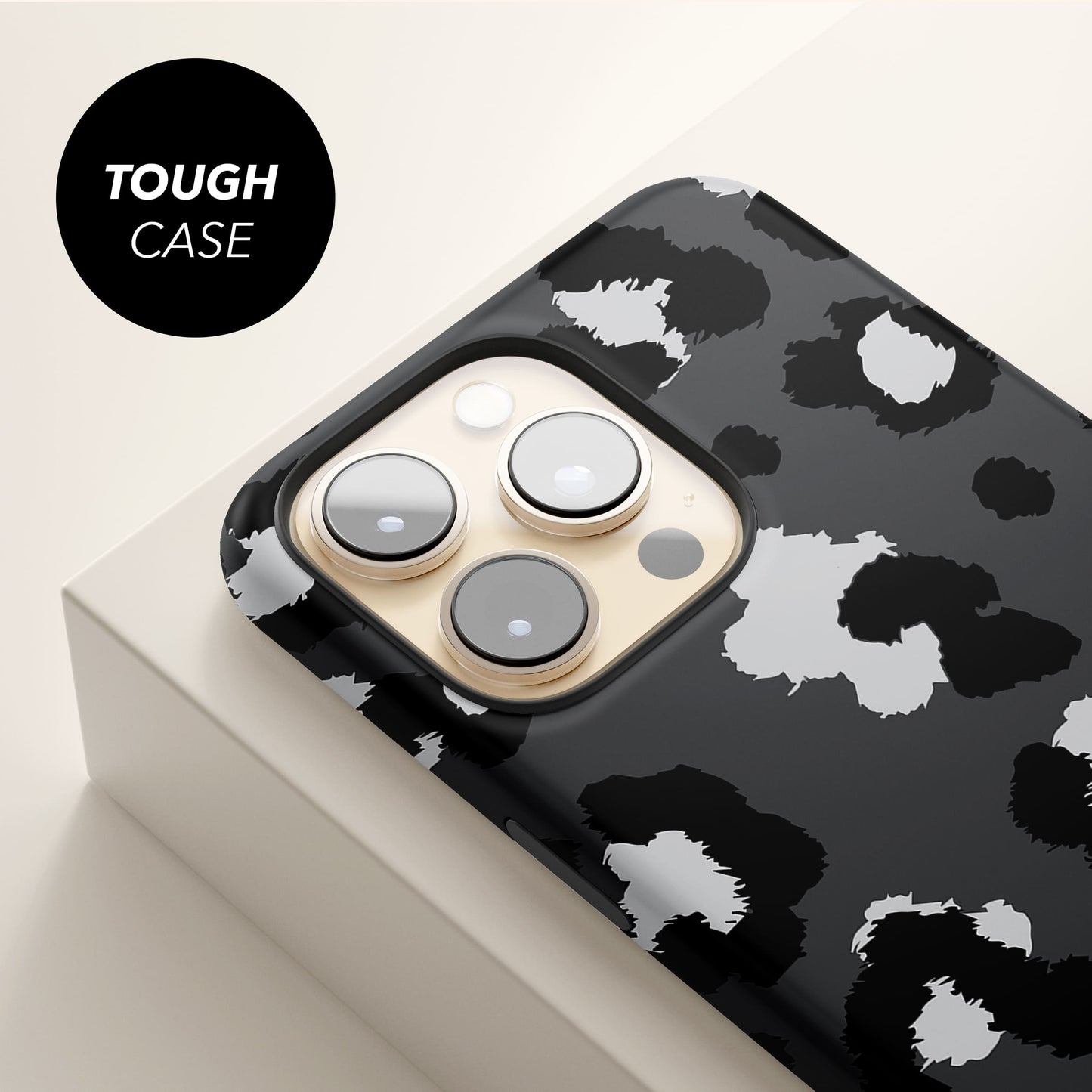 Black and Grey Leopard Print Phone Case Phone Case