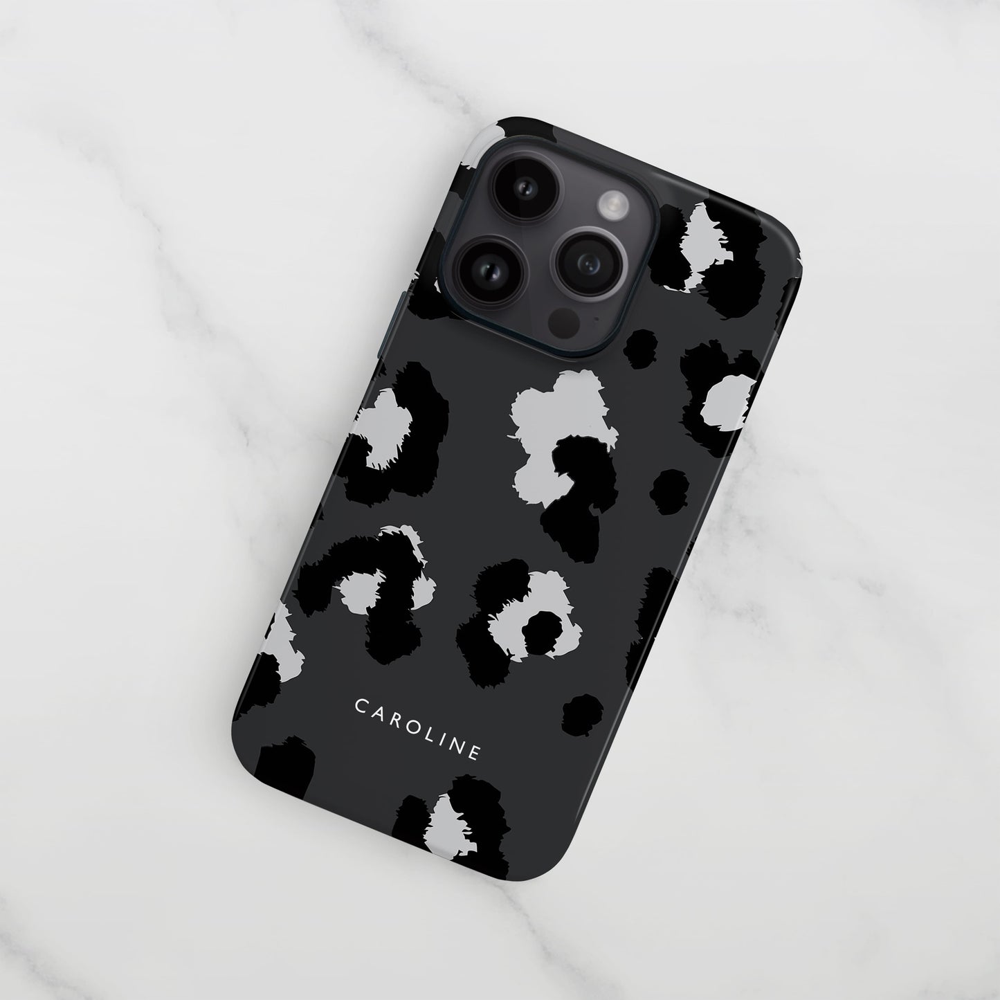 Black and Grey Leopard Print Phone Case Phone Case