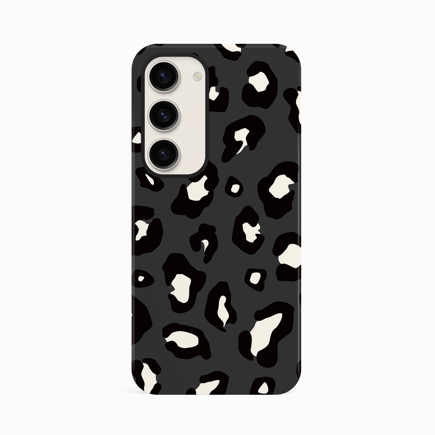 Dark Grey Leopard Print Animal Spots Pattern Phone Case Phone Case