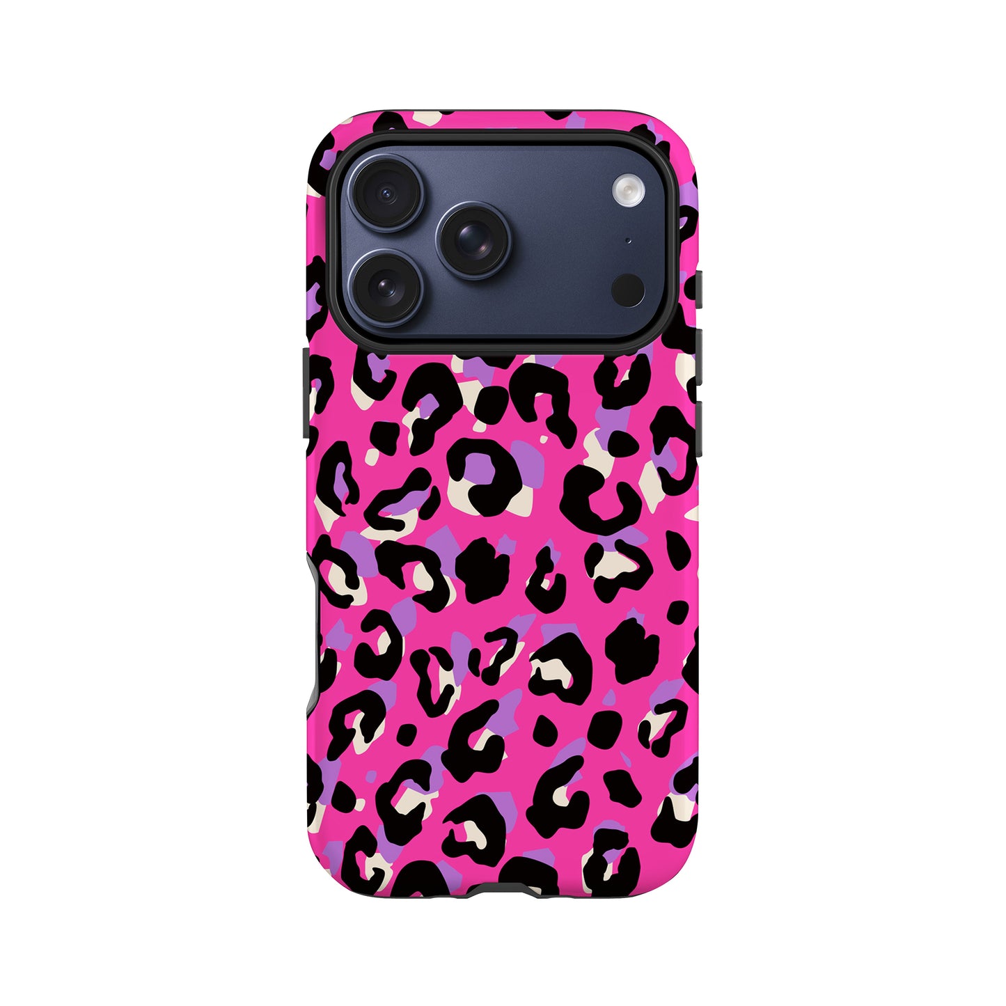 Purple and Pink Abstract Leopard Print Phone Case iPhone 17 Pro Phone Case