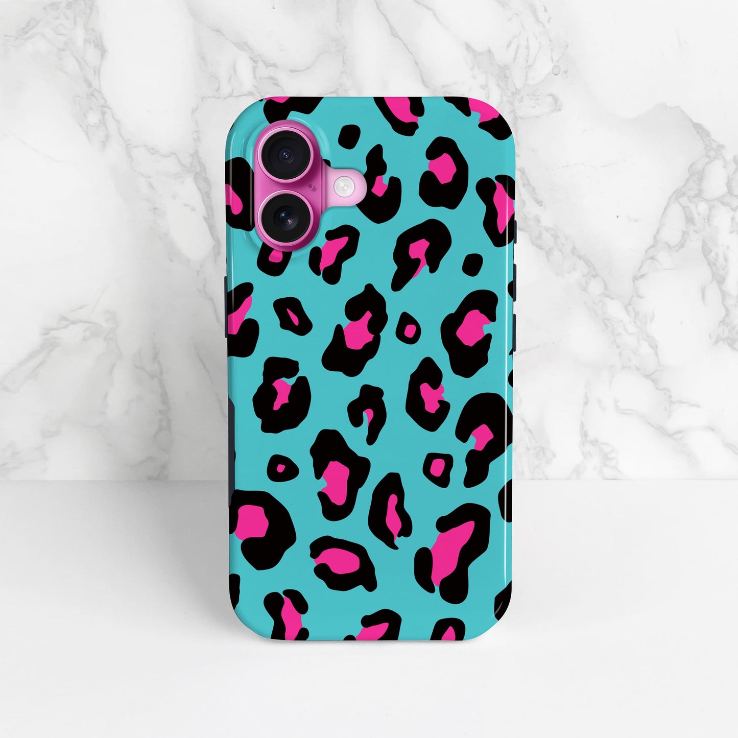 Blue and Pink Leopard Spots Case Phone Case