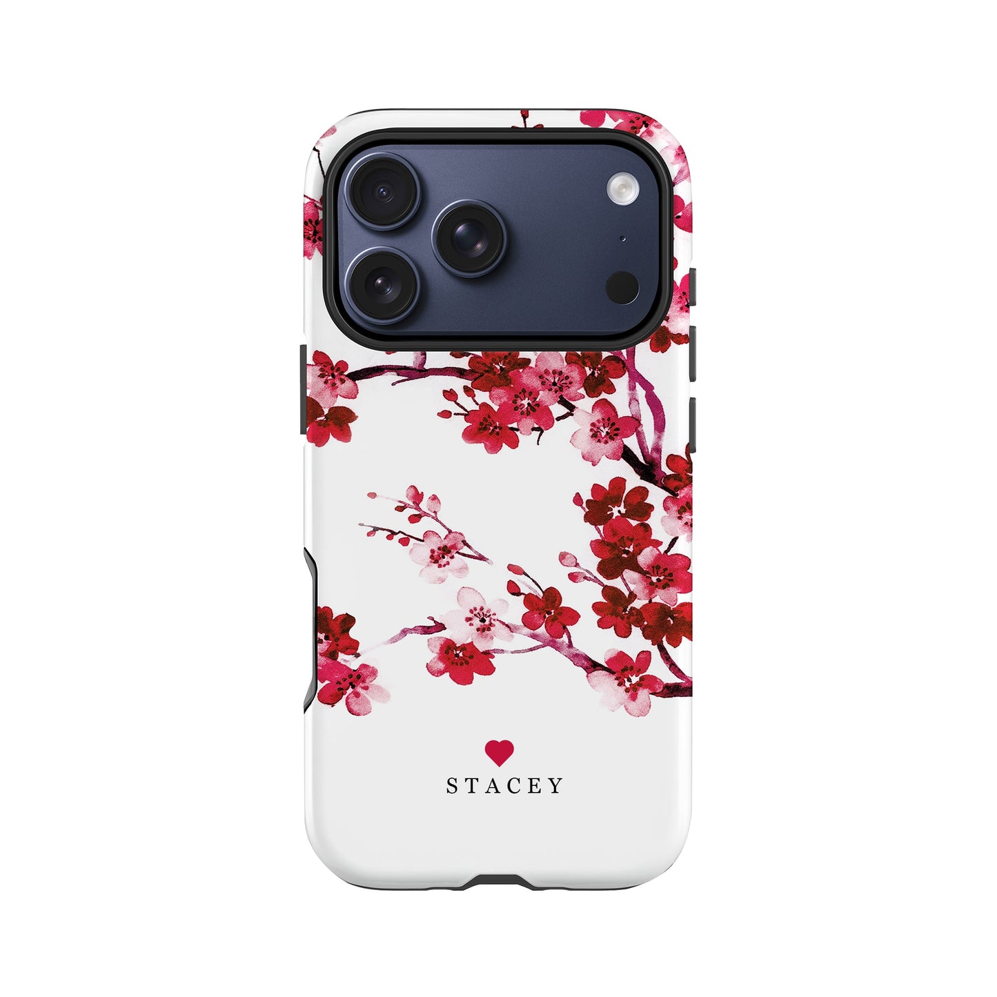 Winter Red Floral Personalised Case iPhone 17 Pro Phone Case