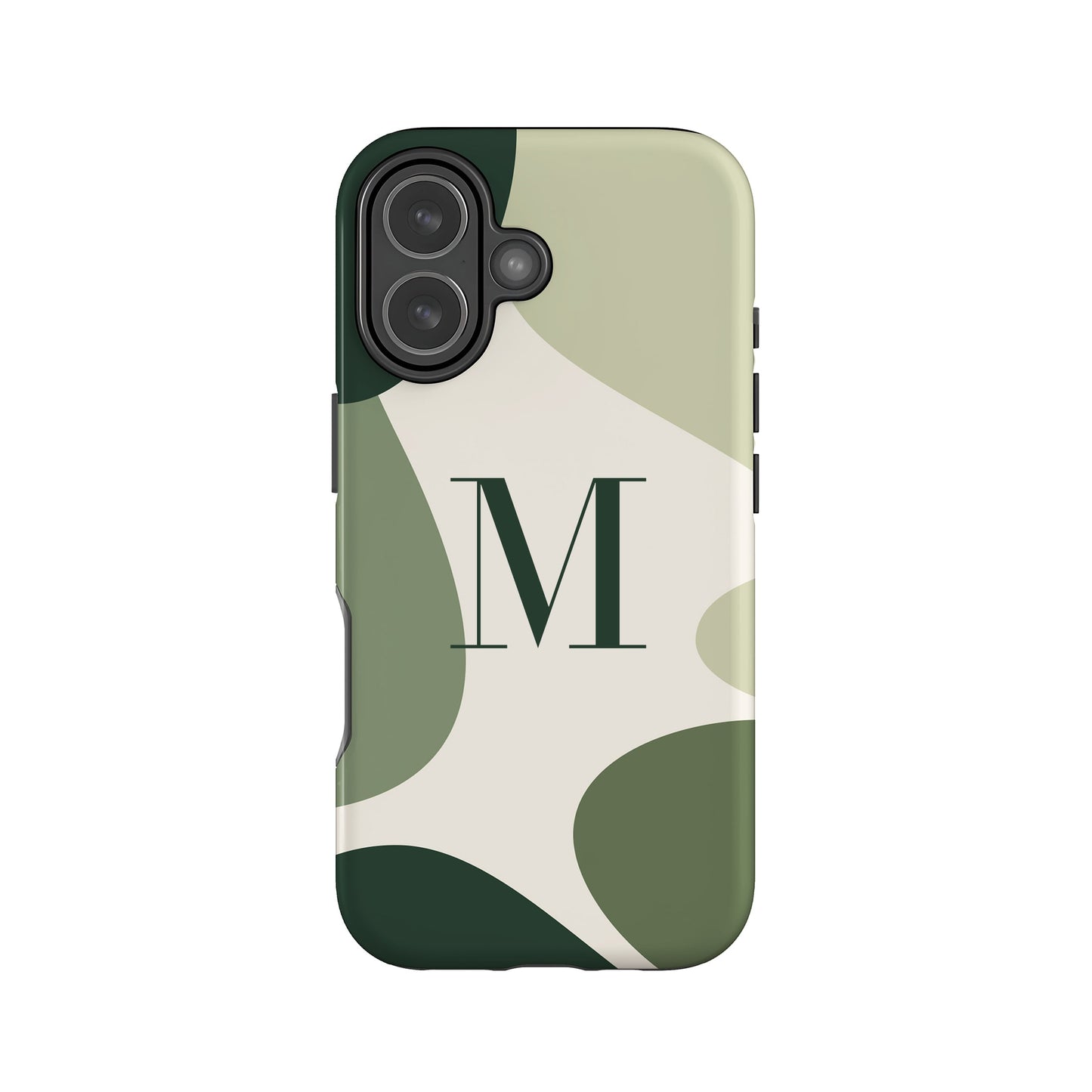 Personalised Abstract Green Colour Block Case iPhone 17 Phone Case
