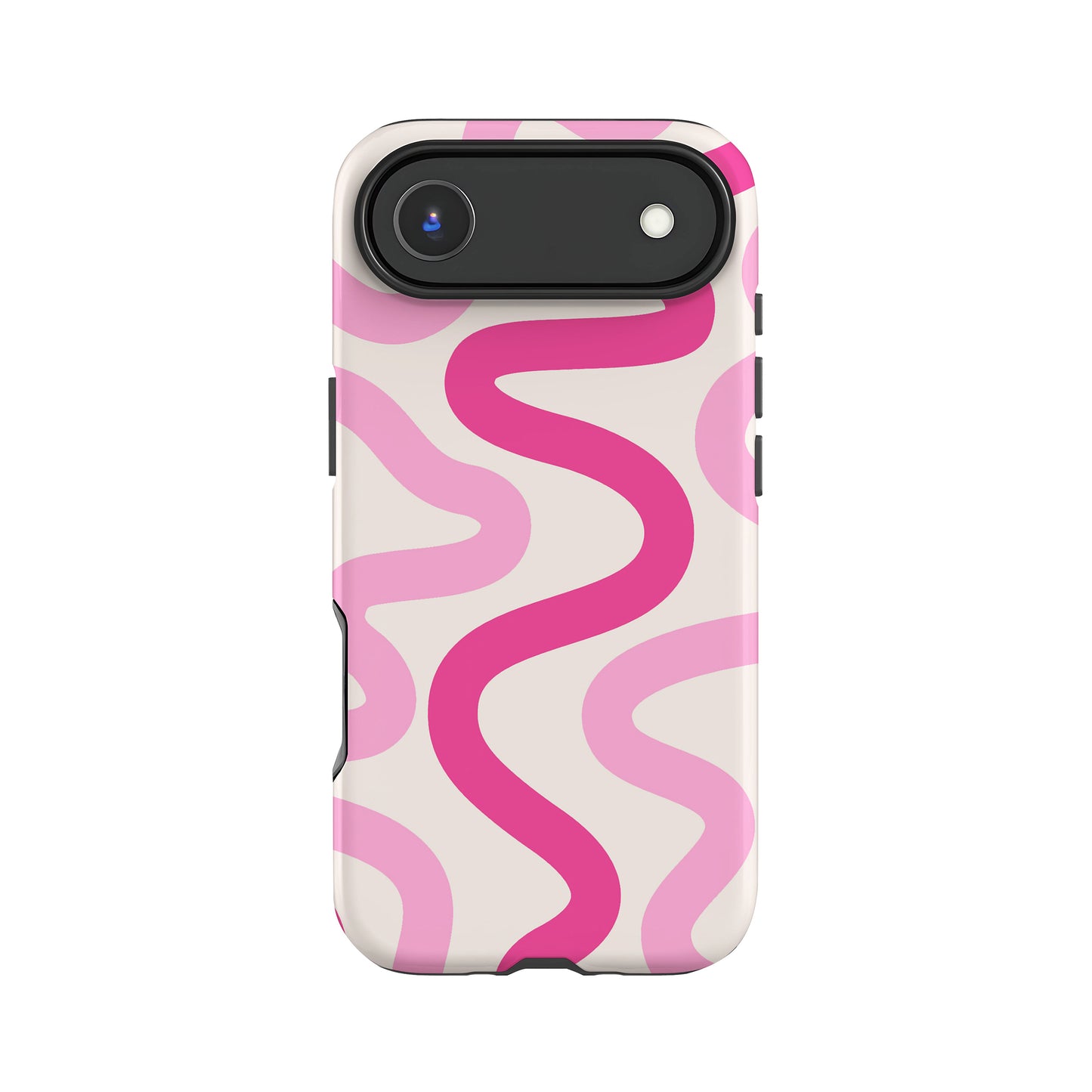 Pink Swirl Abstract Wavy Pattern Print Case iPhone 17 Air Phone Case