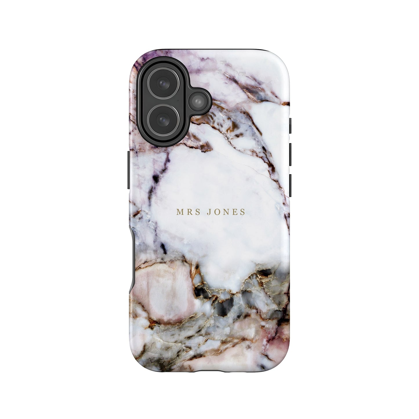 Personalised Gold Marble Phone Case iPhone 17 Phone Case