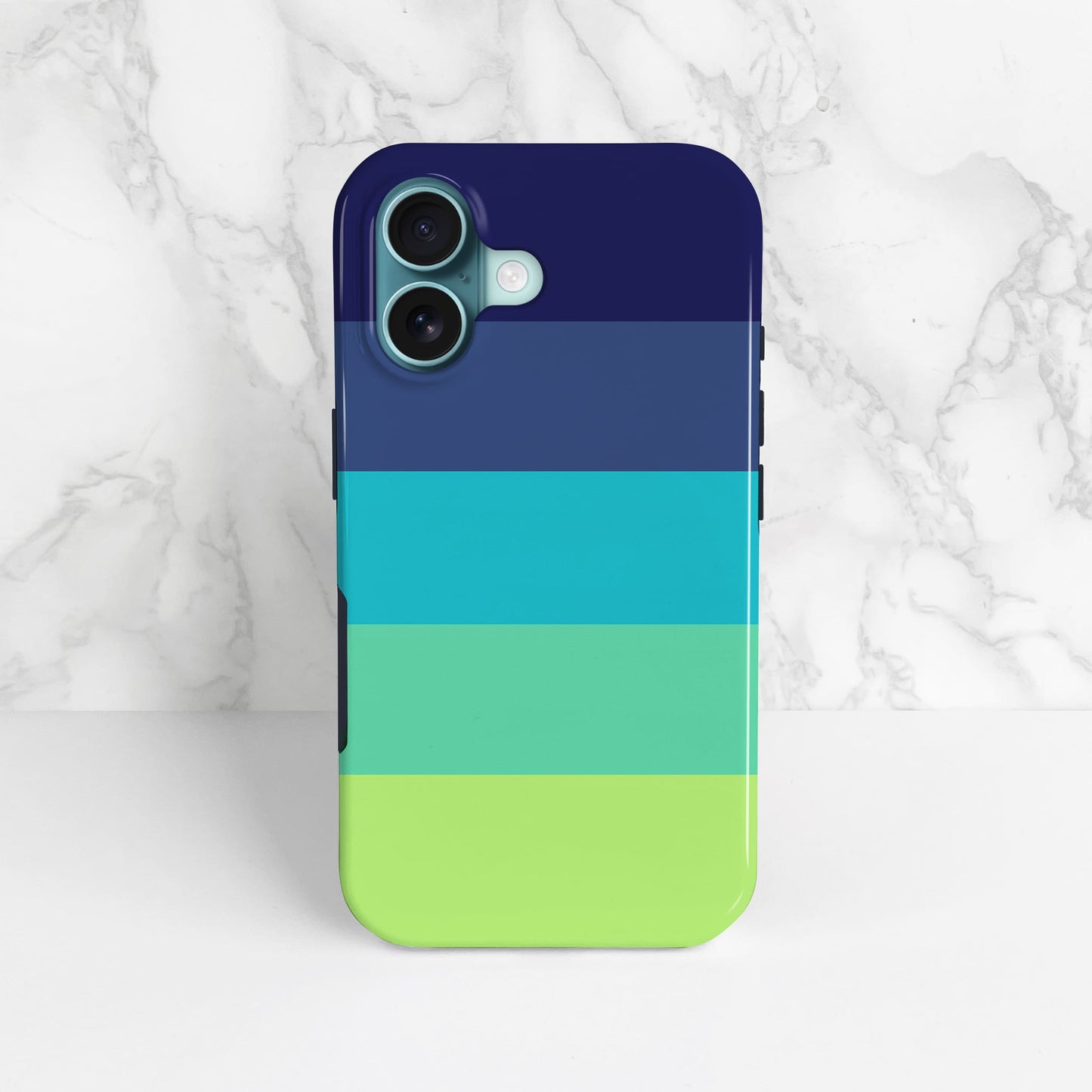 Blue Turtle Stripes Phone Case Phone Case