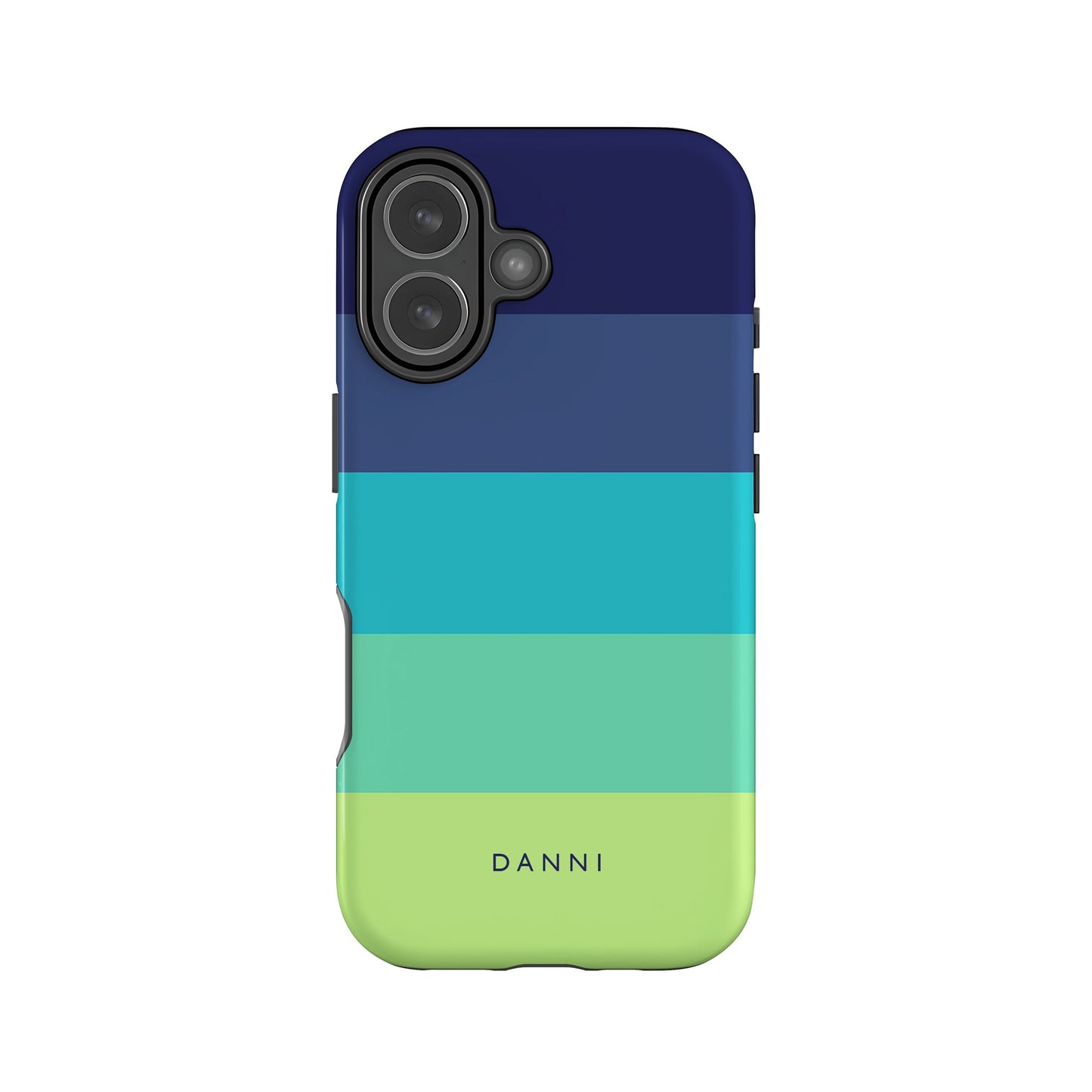 Blue Turtle Stripes Phone Case iPhone 17 Phone Case