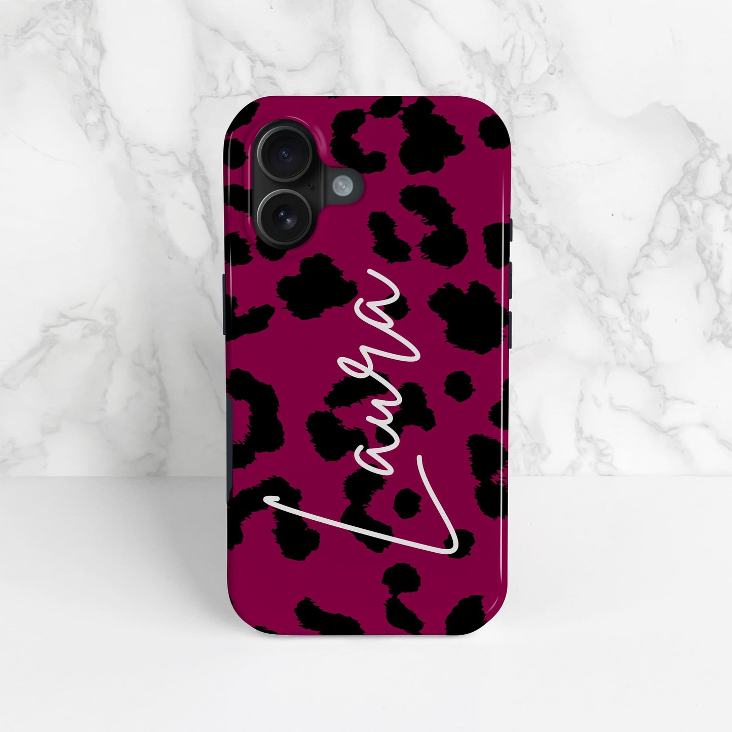 Burgundy Leopard Print Phone Case Phone Case