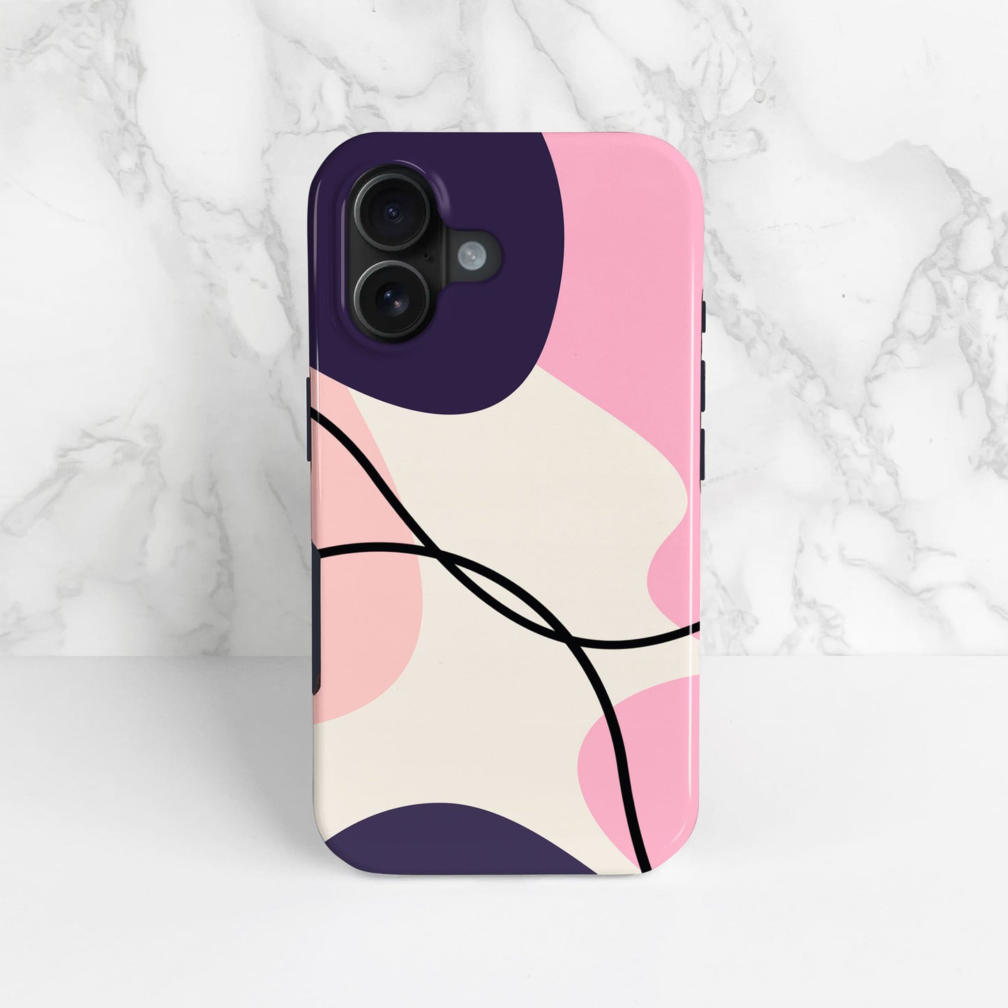 Purple and Pink Abstract Print Magsafe Case Phone Case