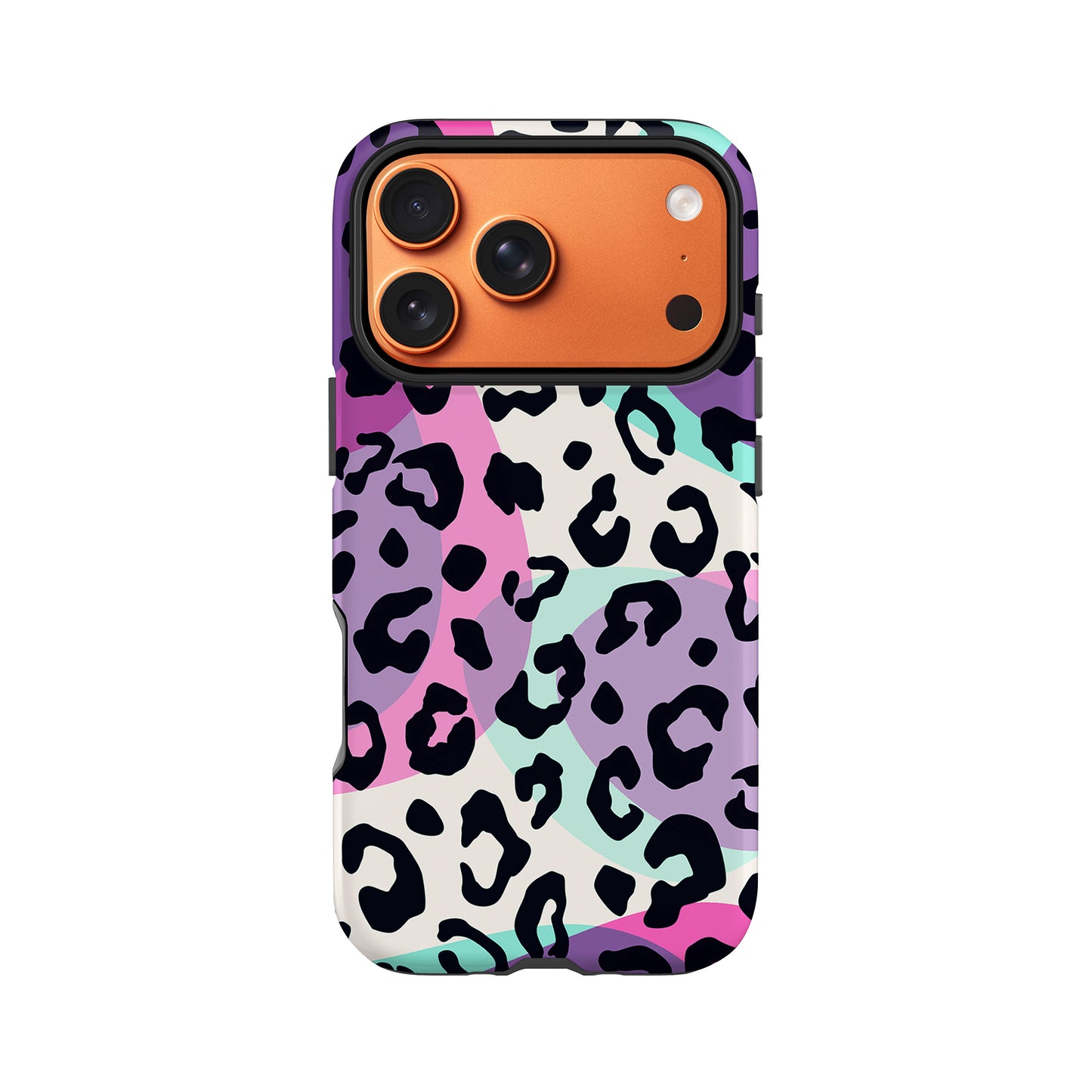 Abstract Multicolour Leopard Spots Case iPhone 17 Pro Phone Case