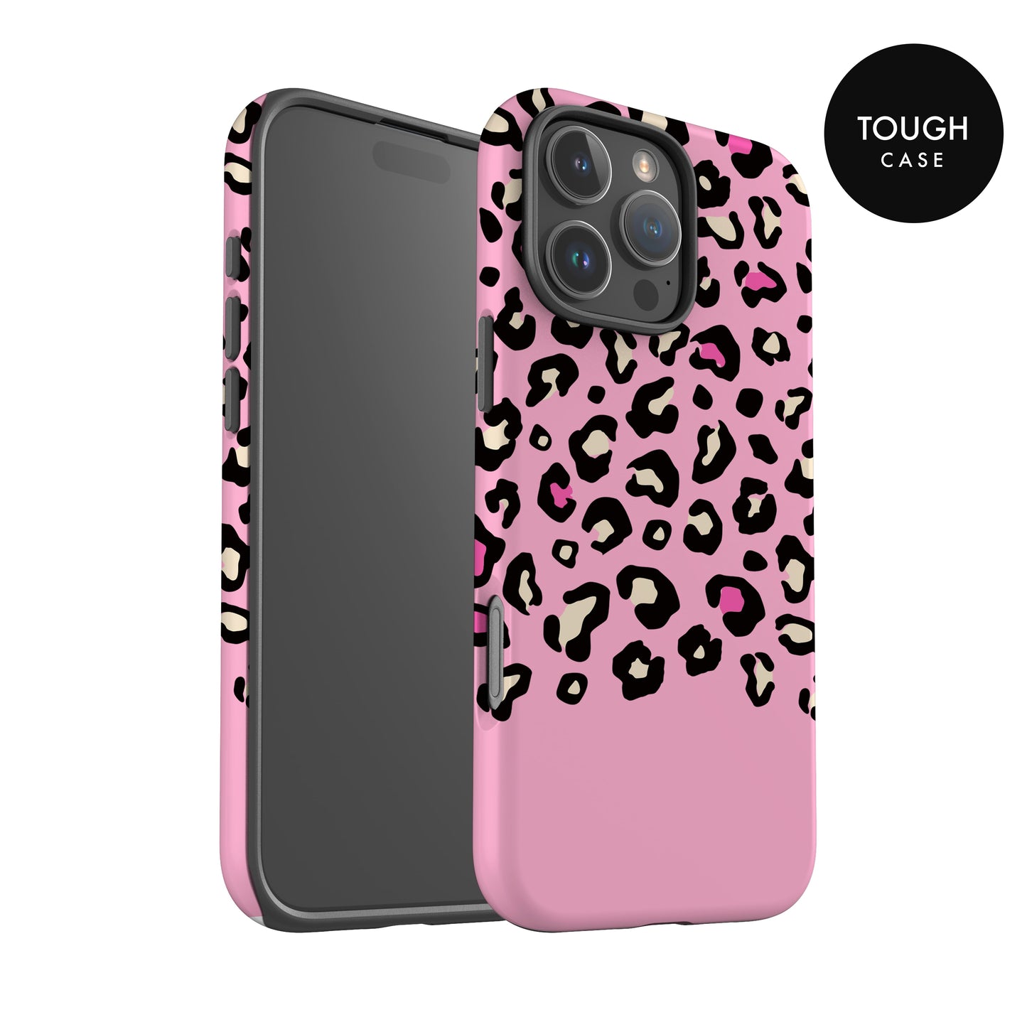 Pink Heart Personalised Leopard Print Case Phone Case