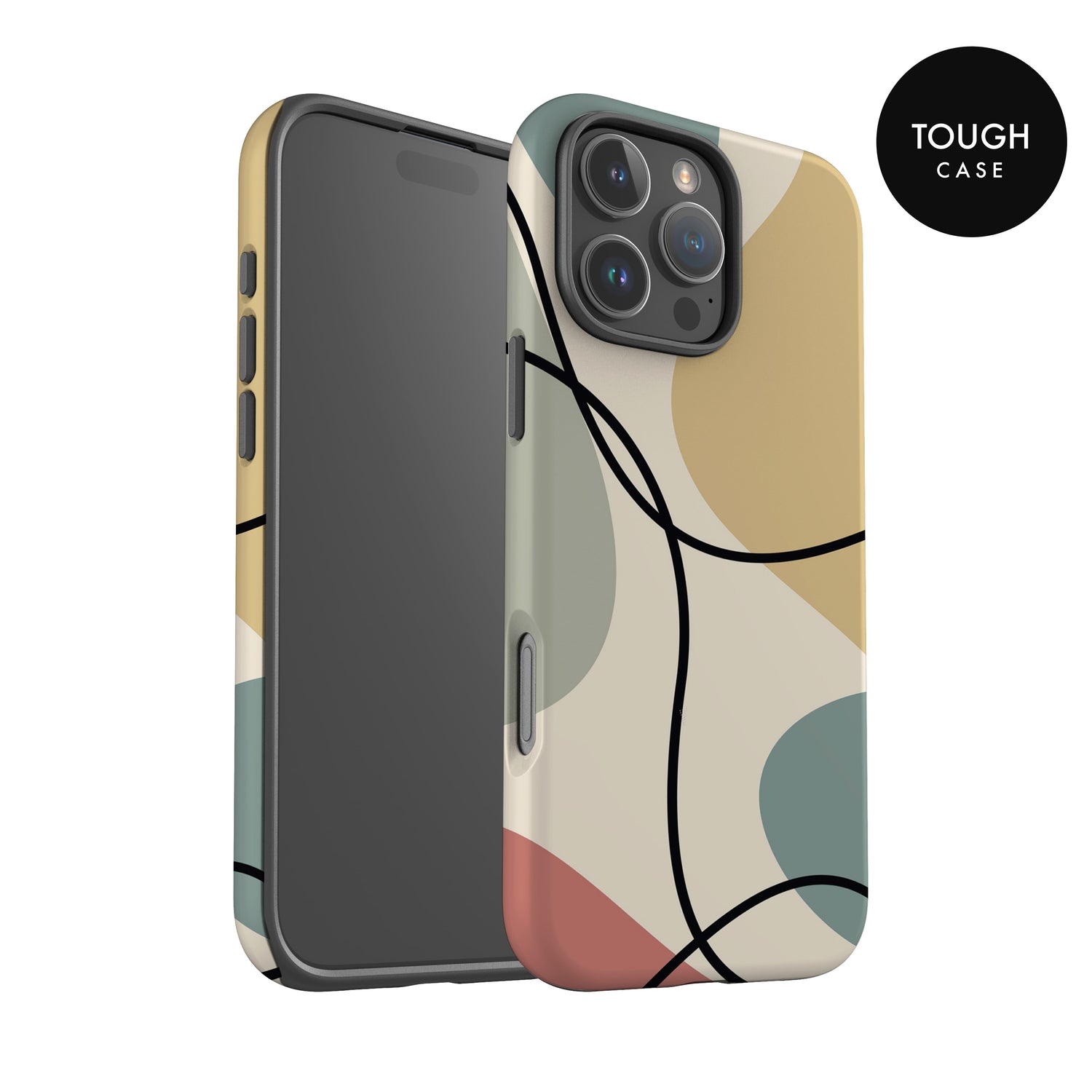 Abstract Muted Colour Block Case Phone Case