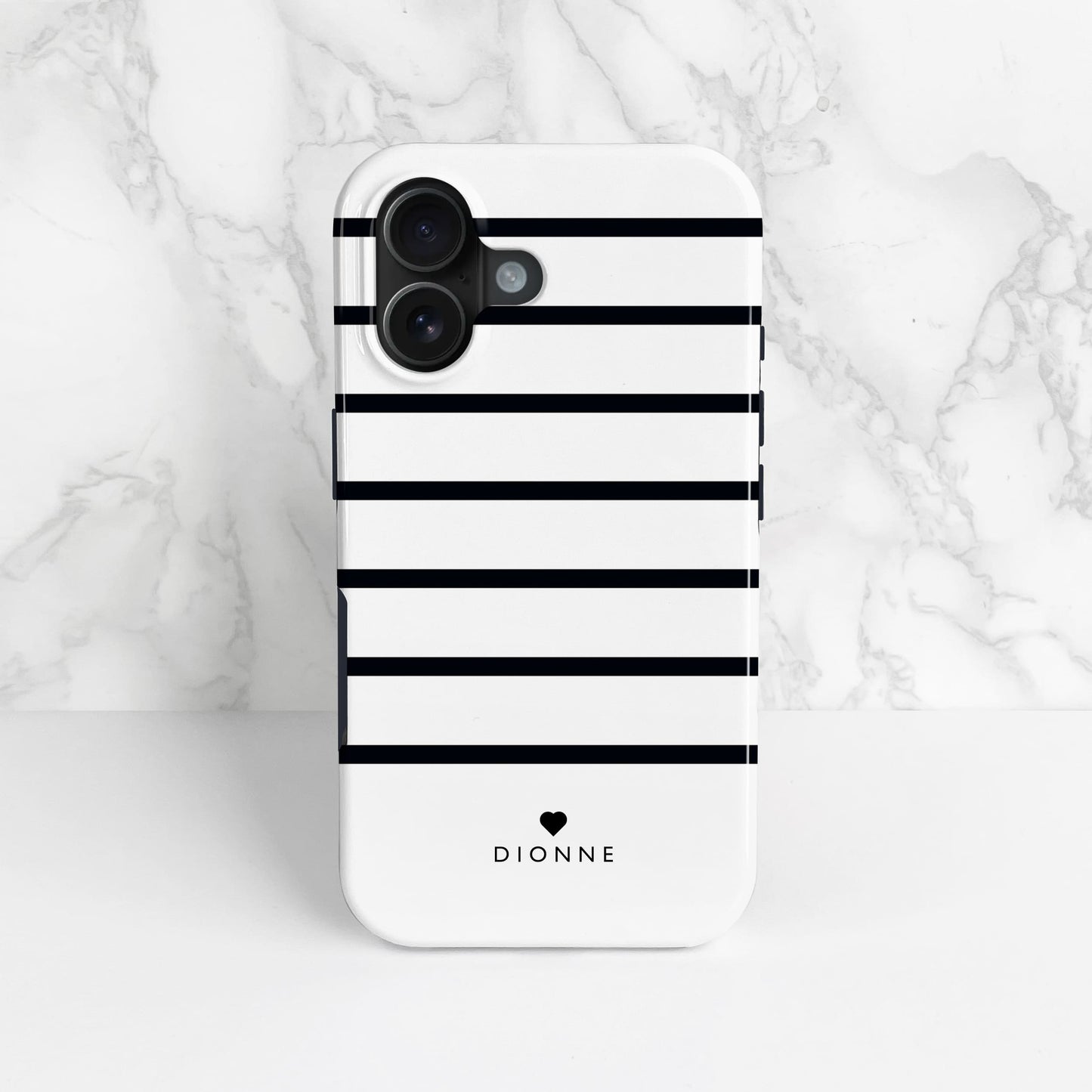 Personalised Black Stripe Phone Case Phone Case