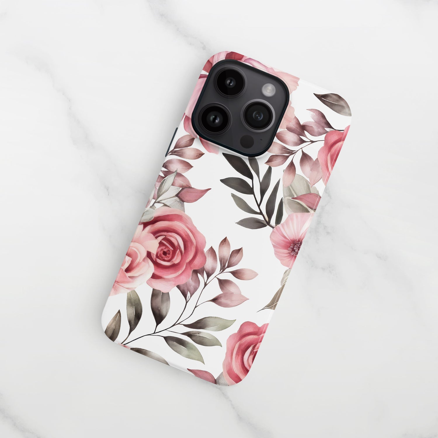 Pink Rose Floral Pattern Case Phone Case