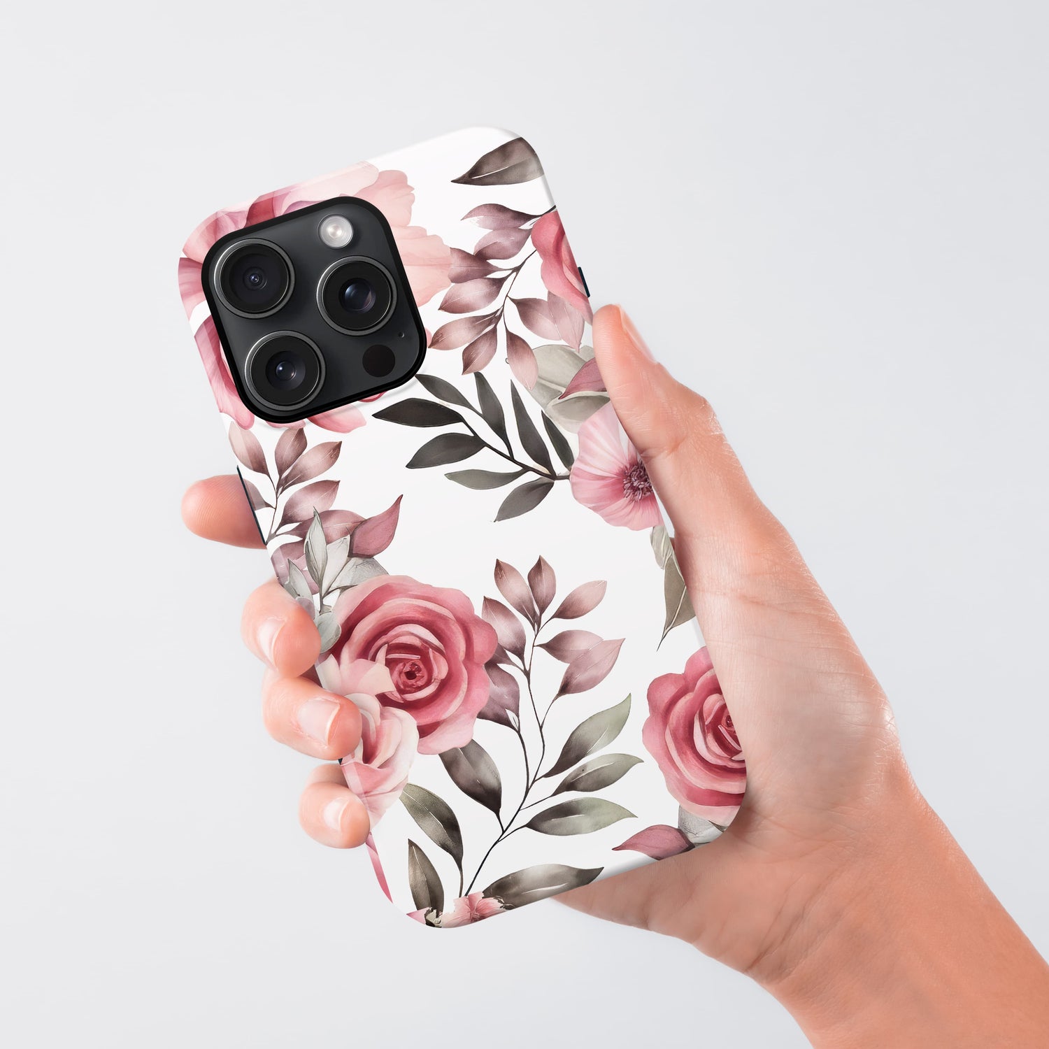 Pink Rose Floral Pattern Case Phone Case