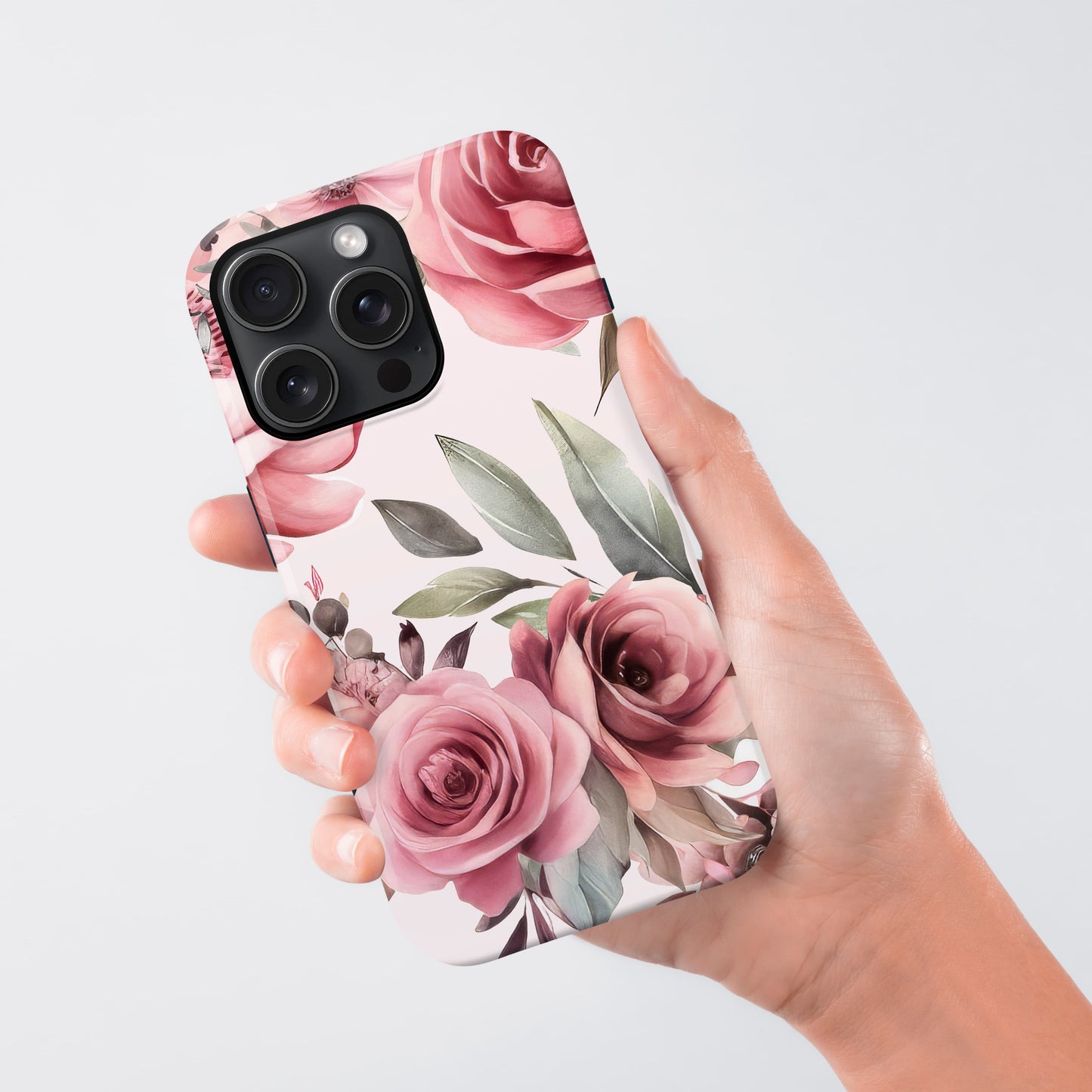Floral Rose Print Phone Case Phone Case