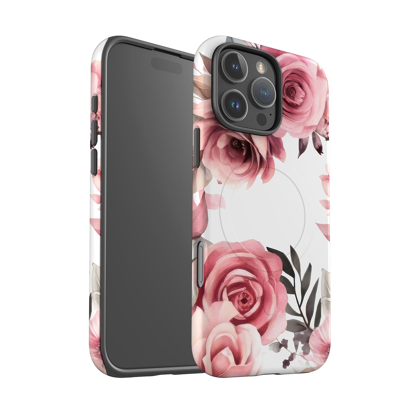 Custom Rose Floral Magsafe Case