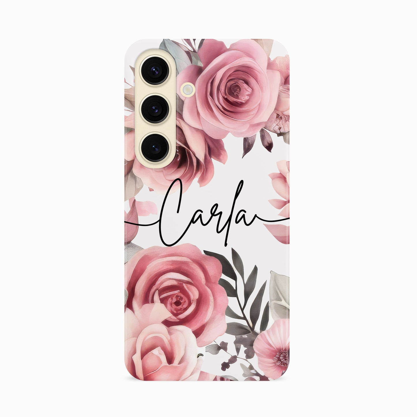 Personalised Floral Rose Print Case Phone Case