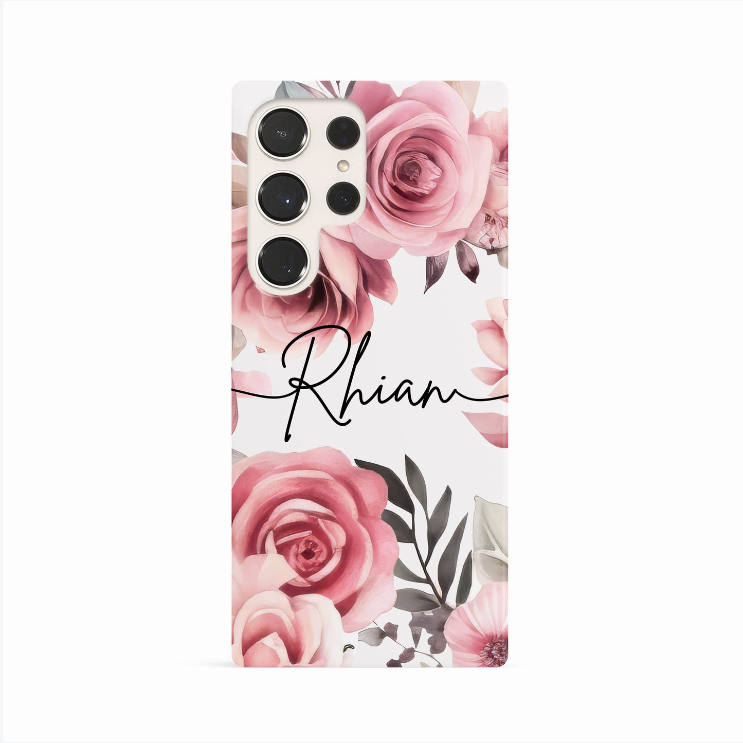 Personalised Floral Rose Print Case Phone Case