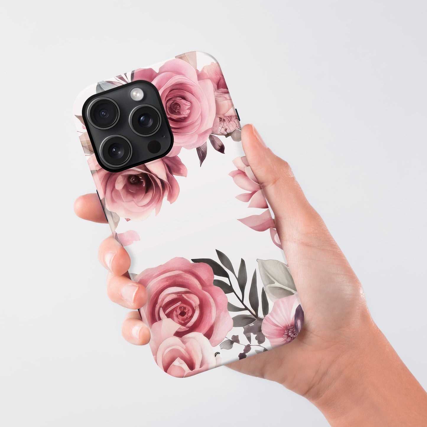 Personalised Floral Rose Print Case Phone Case