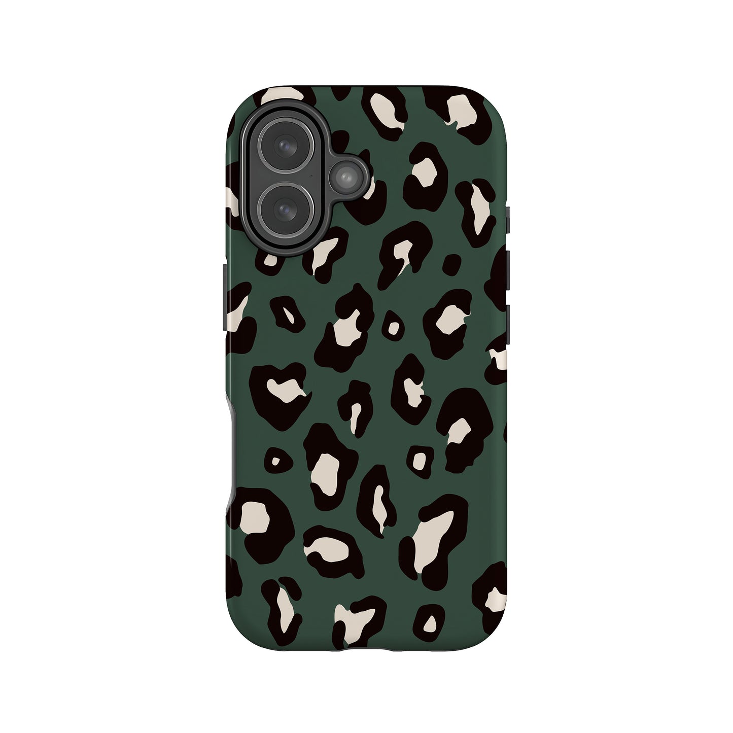 Dark Forest Green Leopard Print Case iPhone 17 Phone Case