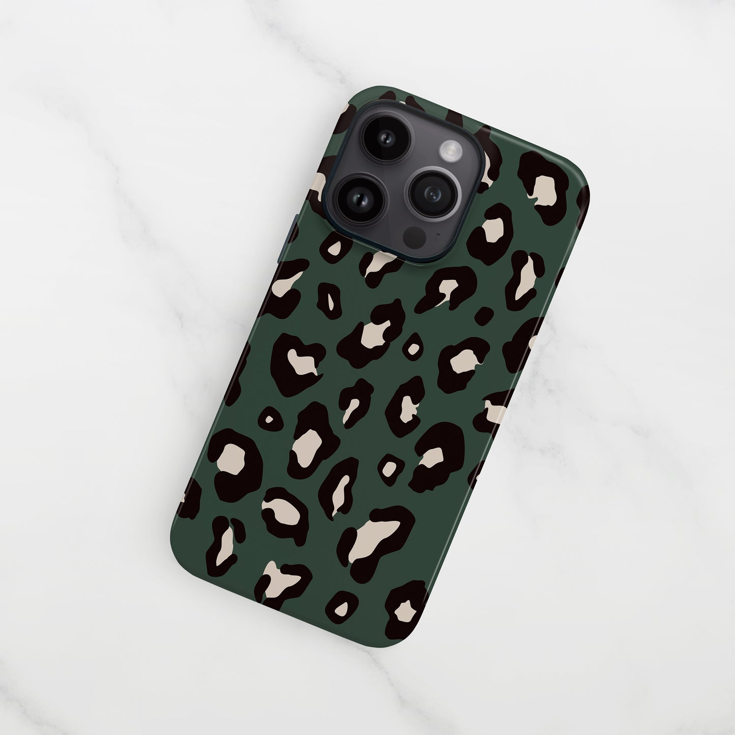 Dark Forest Green Leopard Print Case Phone Case