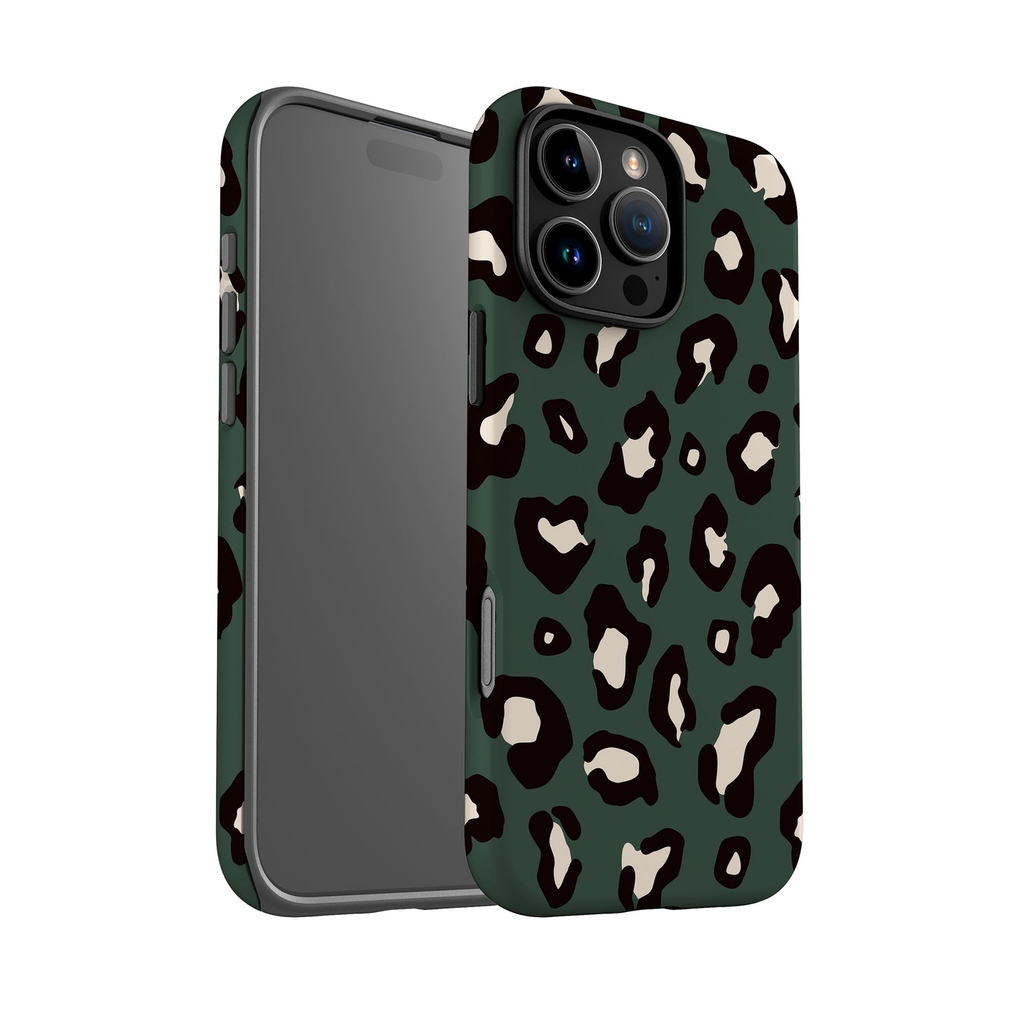 Dark Forest Green Leopard Print Case Phone Case
