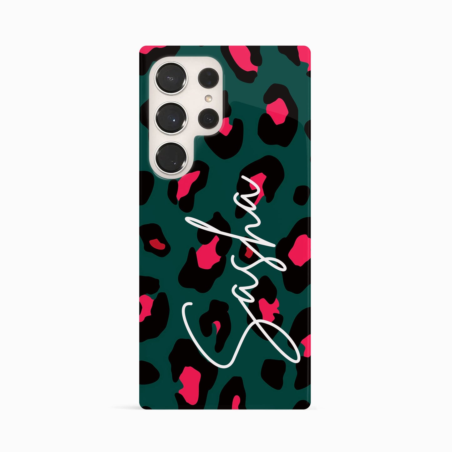 Personalised Forest Green Leopard Print Phone Case Phone Case