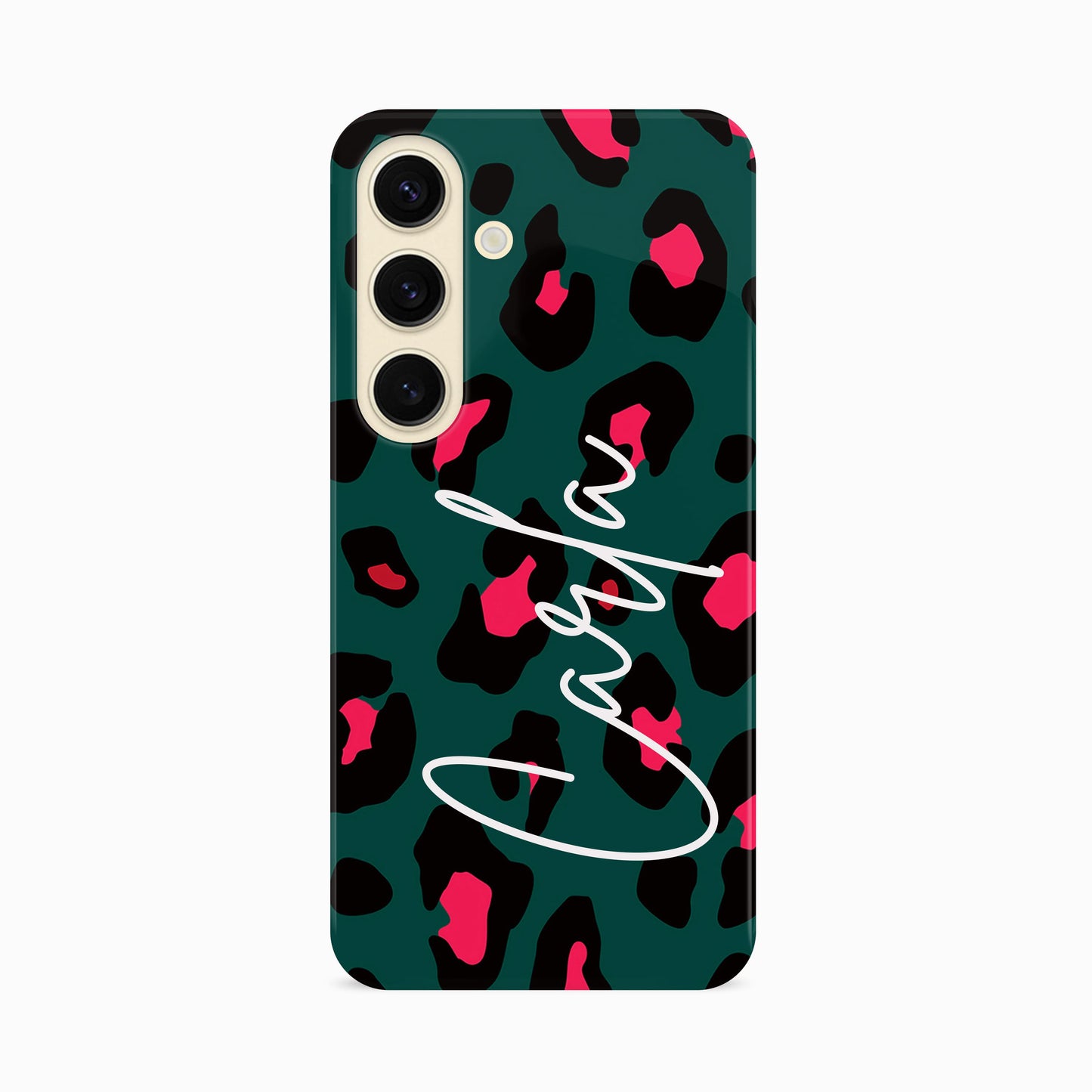 Personalised Forest Green Leopard Print Phone Case Phone Case