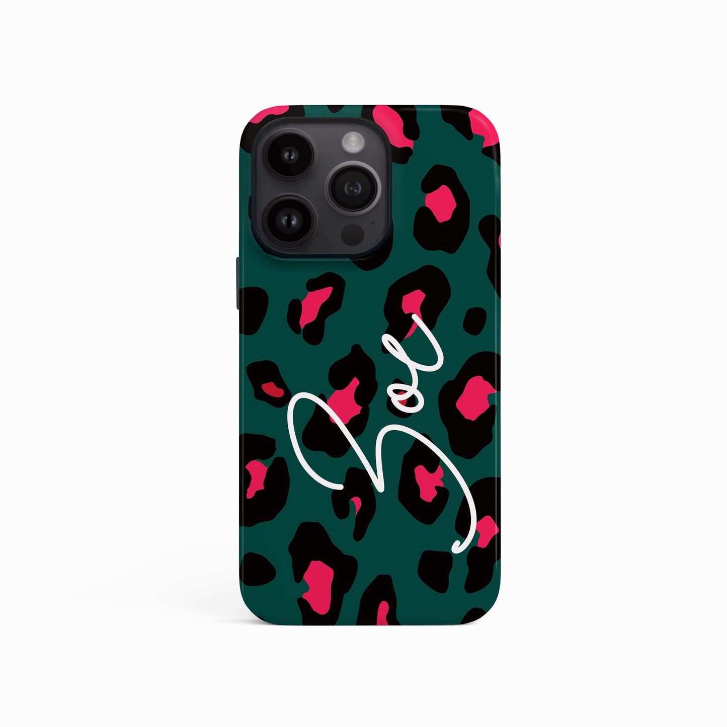 Personalised Forest Green Leopard Print Phone Case Phone Case