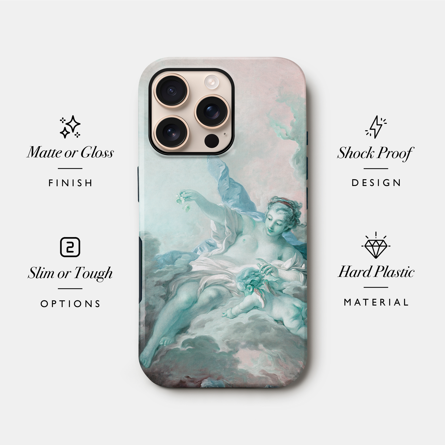 Vintage Teal Goddess Art Case Phone Case