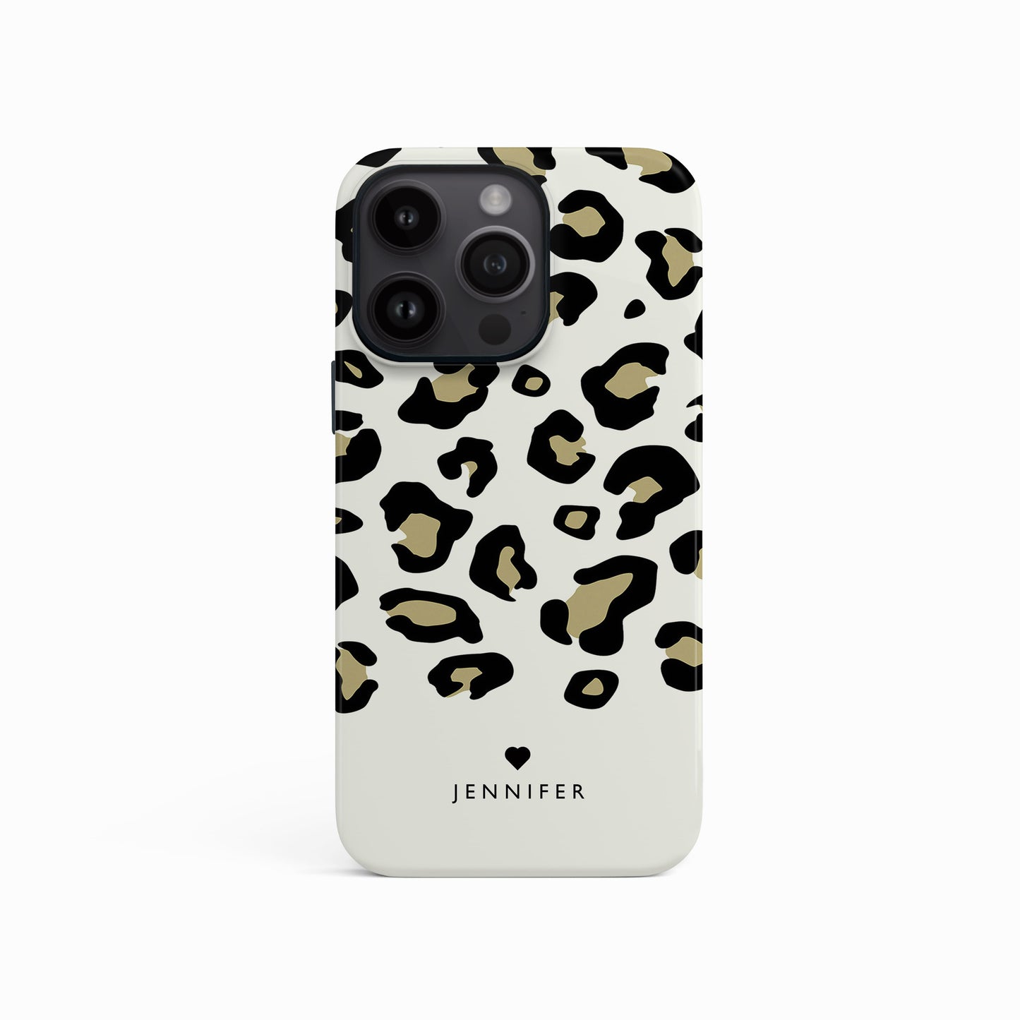 Gold Leopard Print Personalised Phone Case iPhone 16 Pro Phone Case