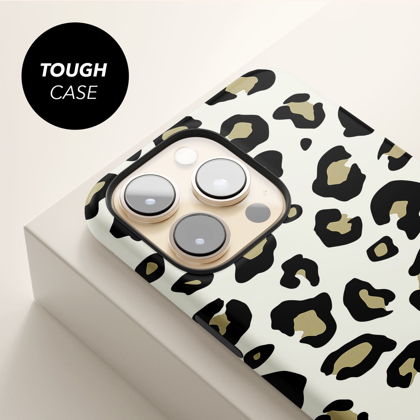 Gold Leopard Print Personalised Phone Case Phone Case