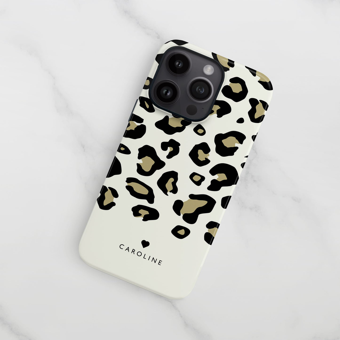 Gold Leopard Print Personalised Phone Case Phone Case