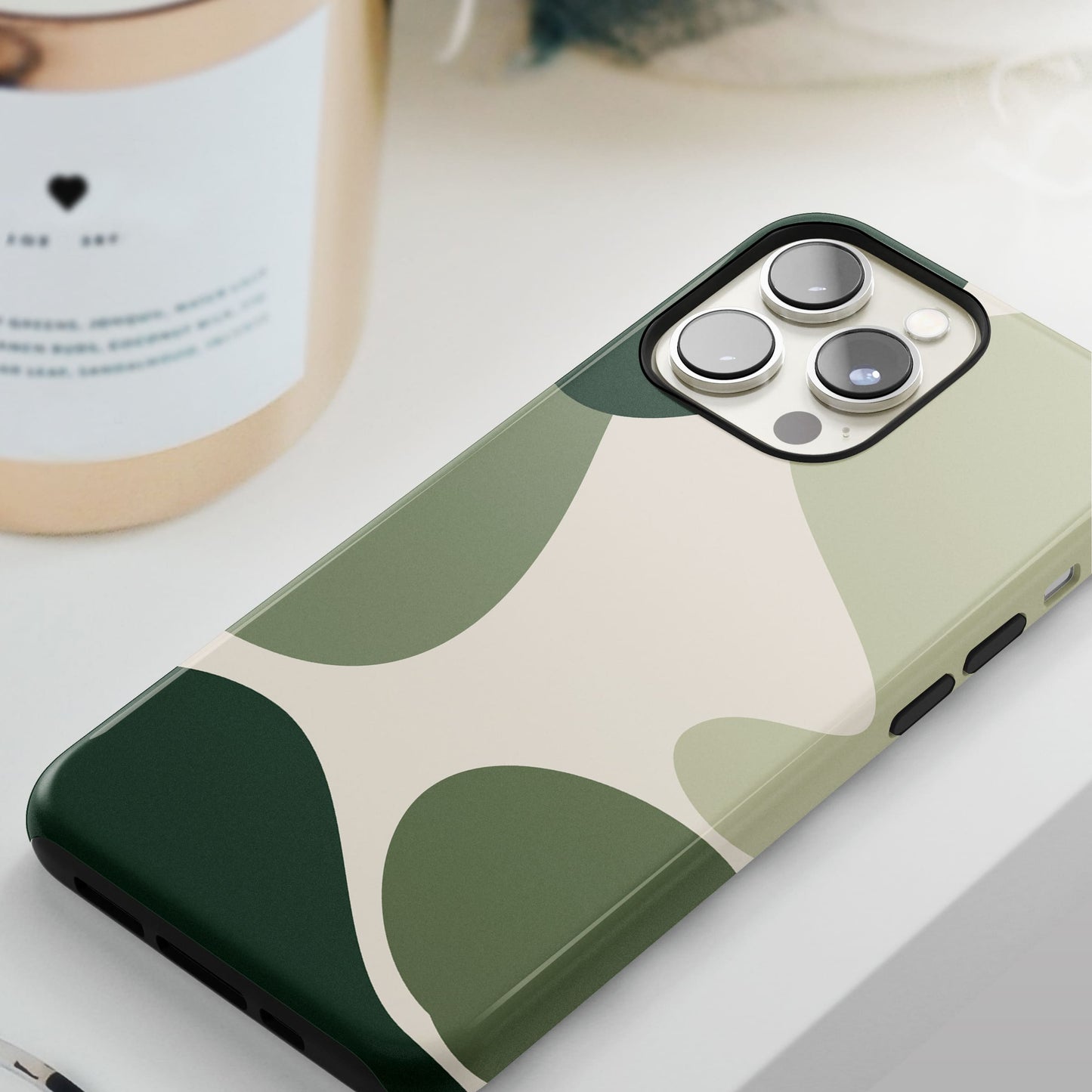 Personalised Abstract Green Colour Block Case Phone Case