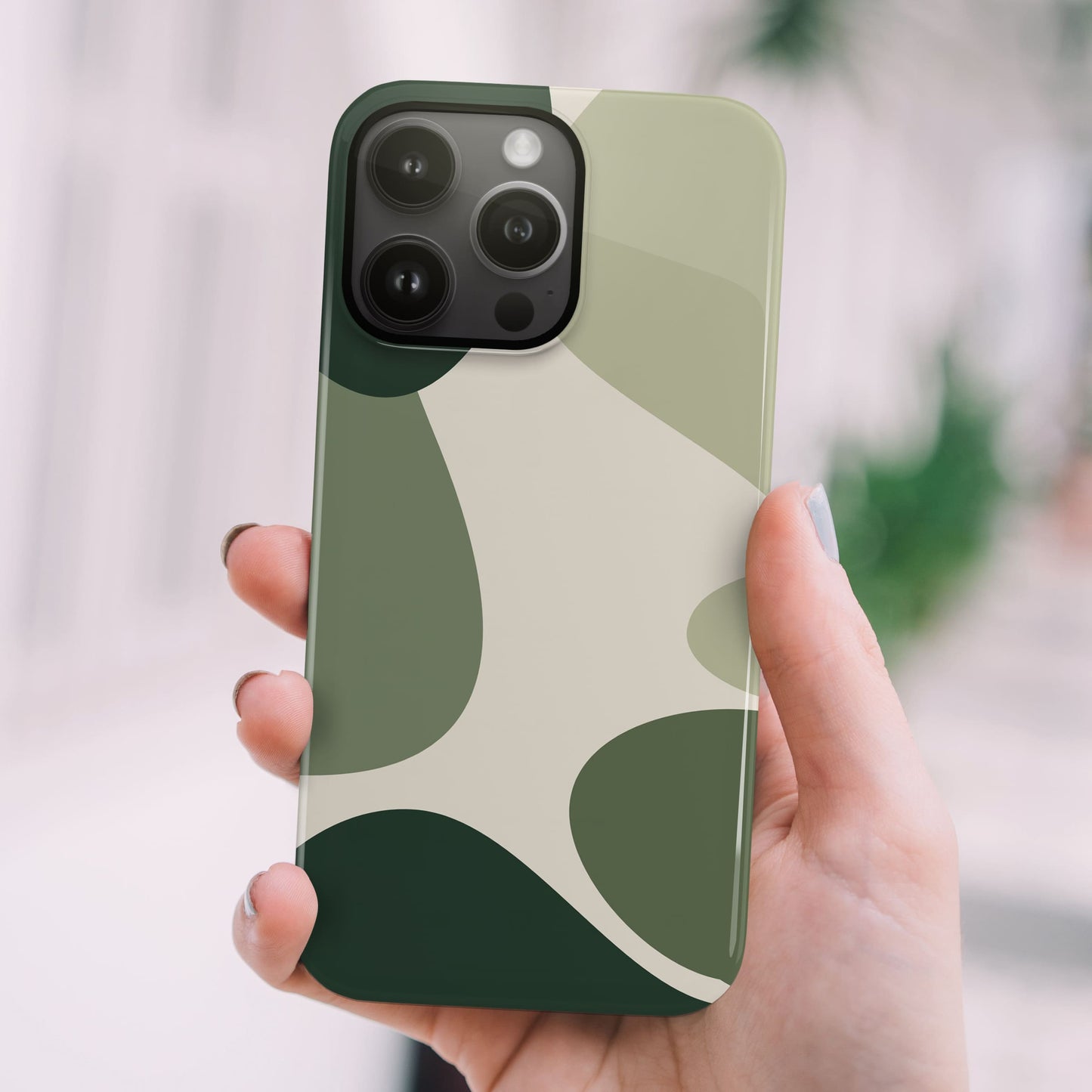 Personalised Abstract Green Colour Block Case Phone Case