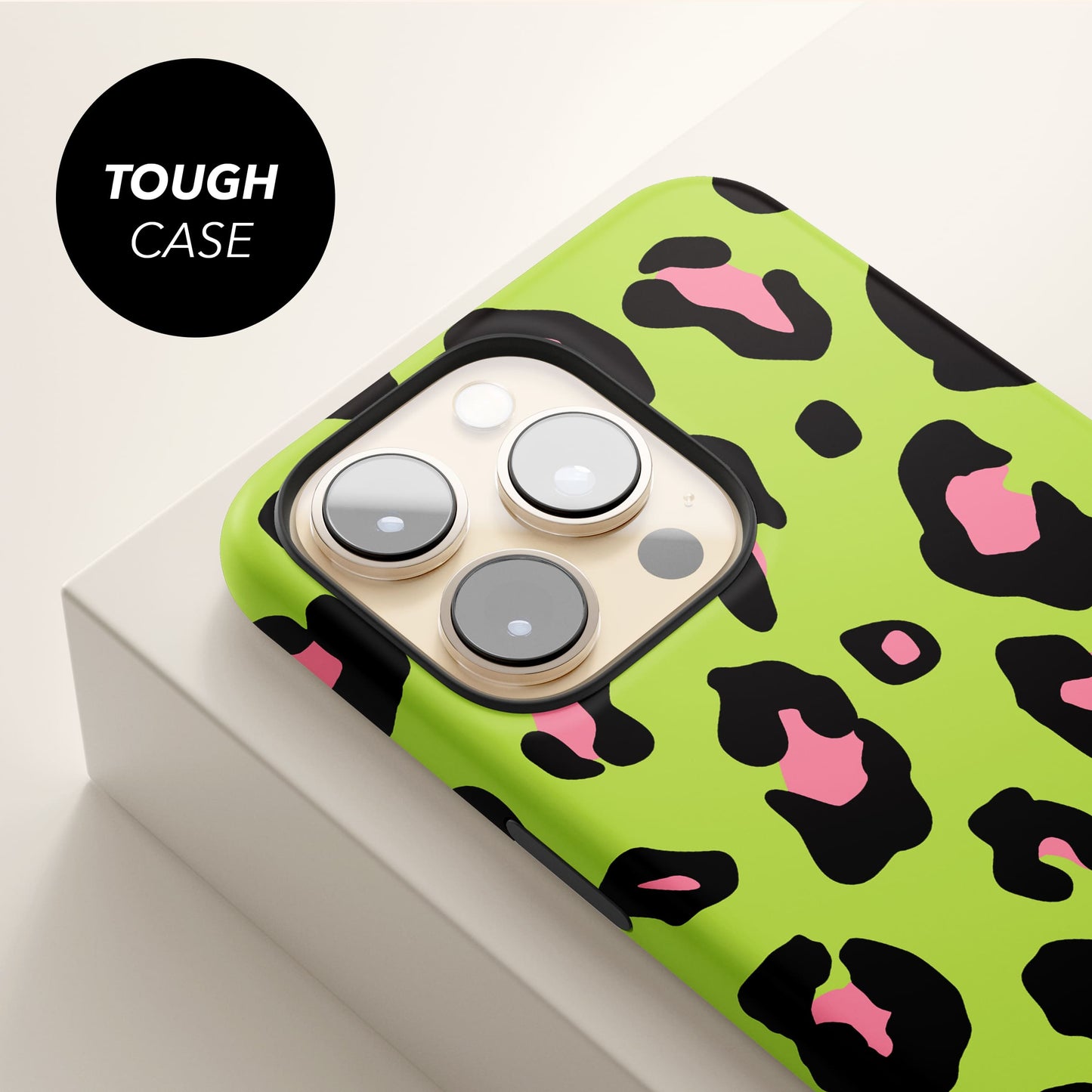 Personalised Green Pink Leopard Print Case Phone Case
