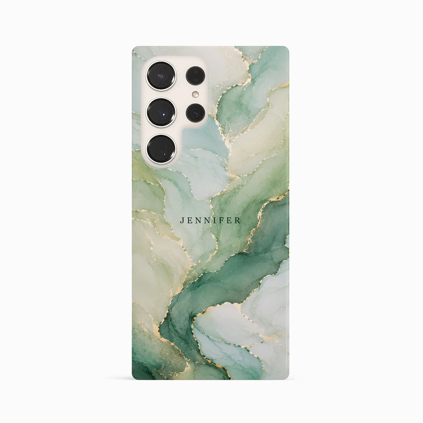 Personalised Green Marble Print Case