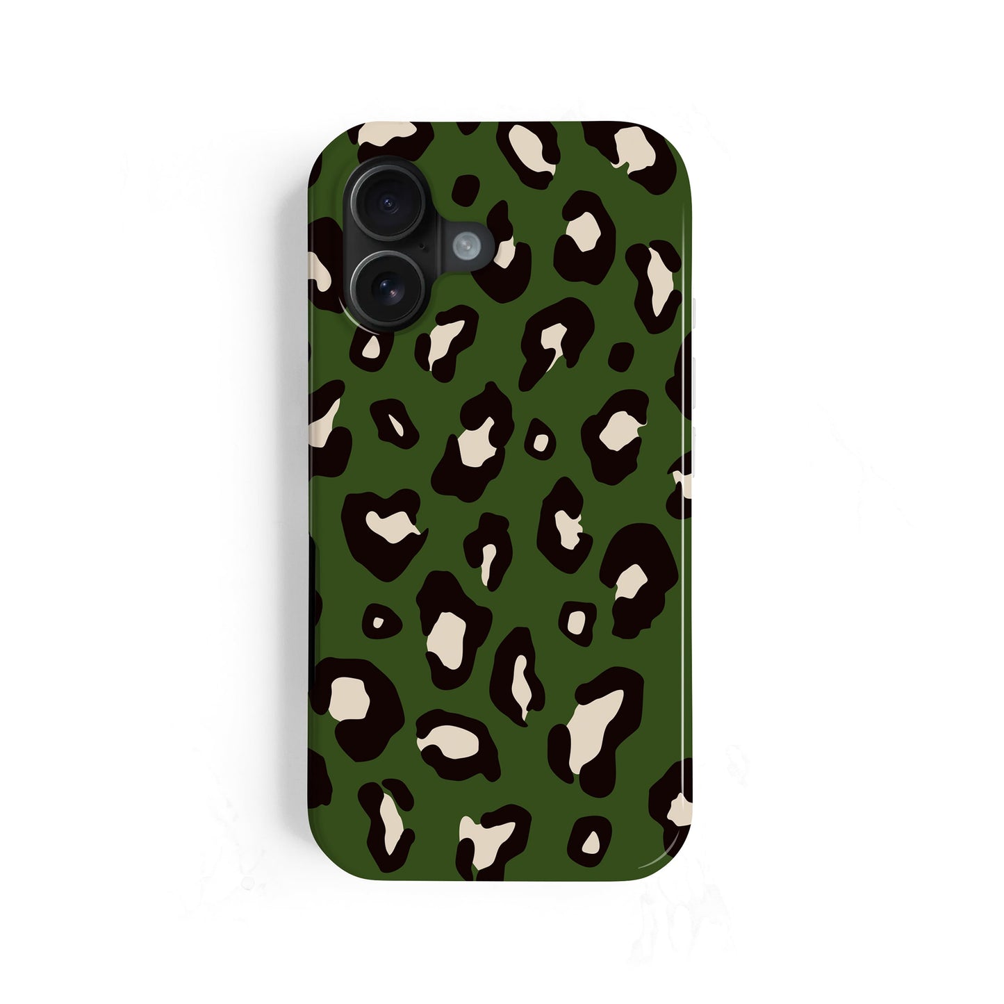 Dark Green Leopard Print Case