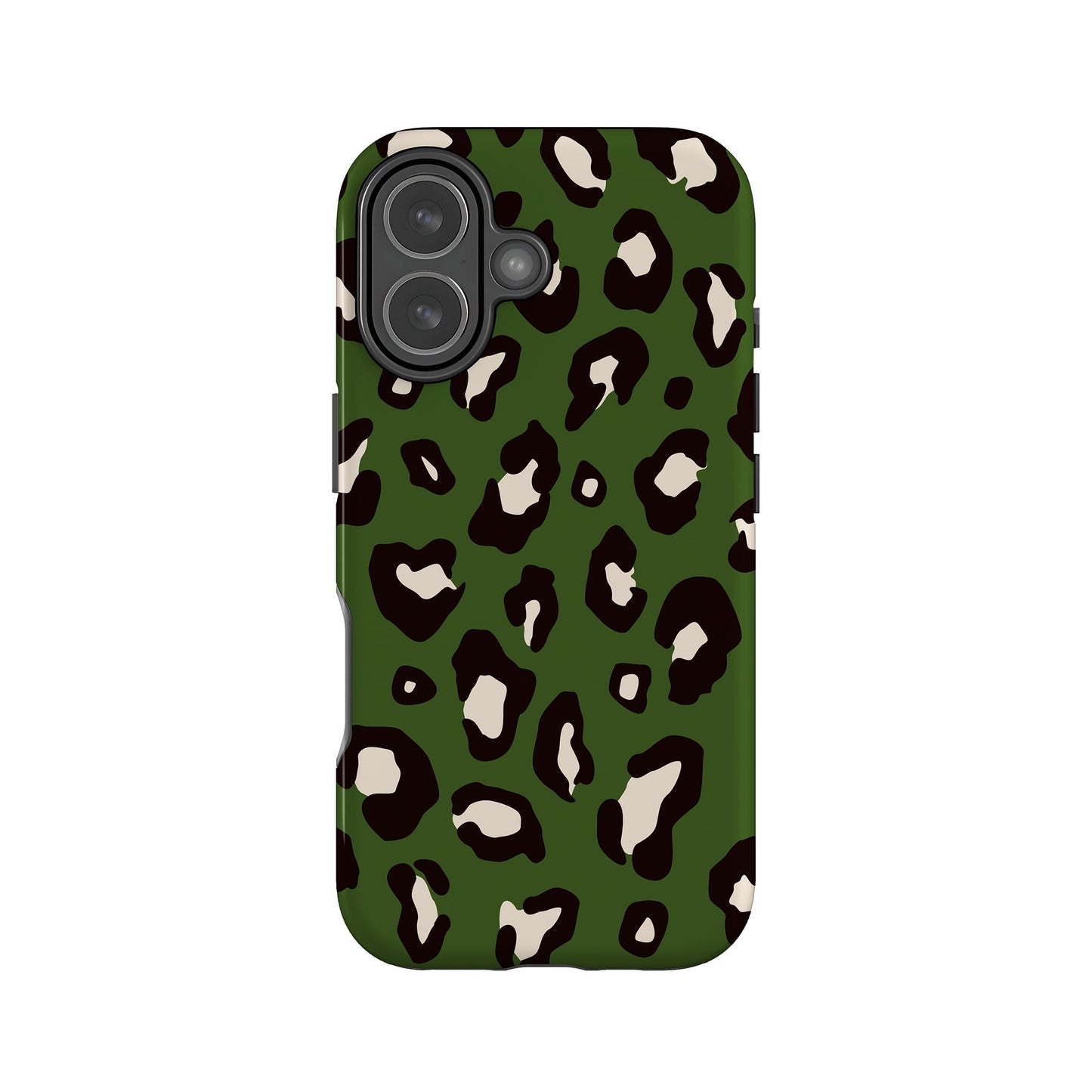Dark Green Leopard Print Case