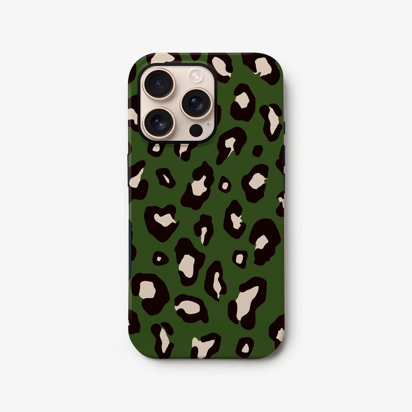 Dark Green Leopard Print Case