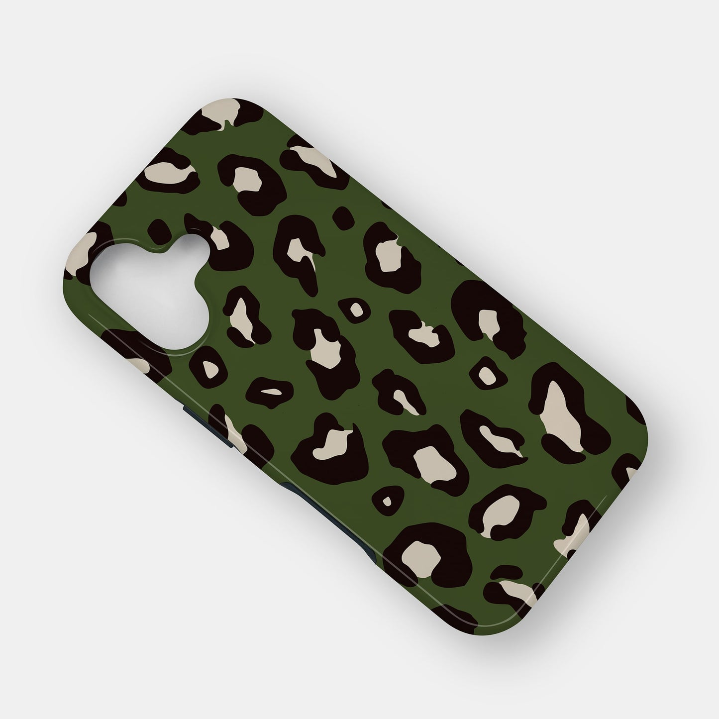Dark Green Leopard Print Case