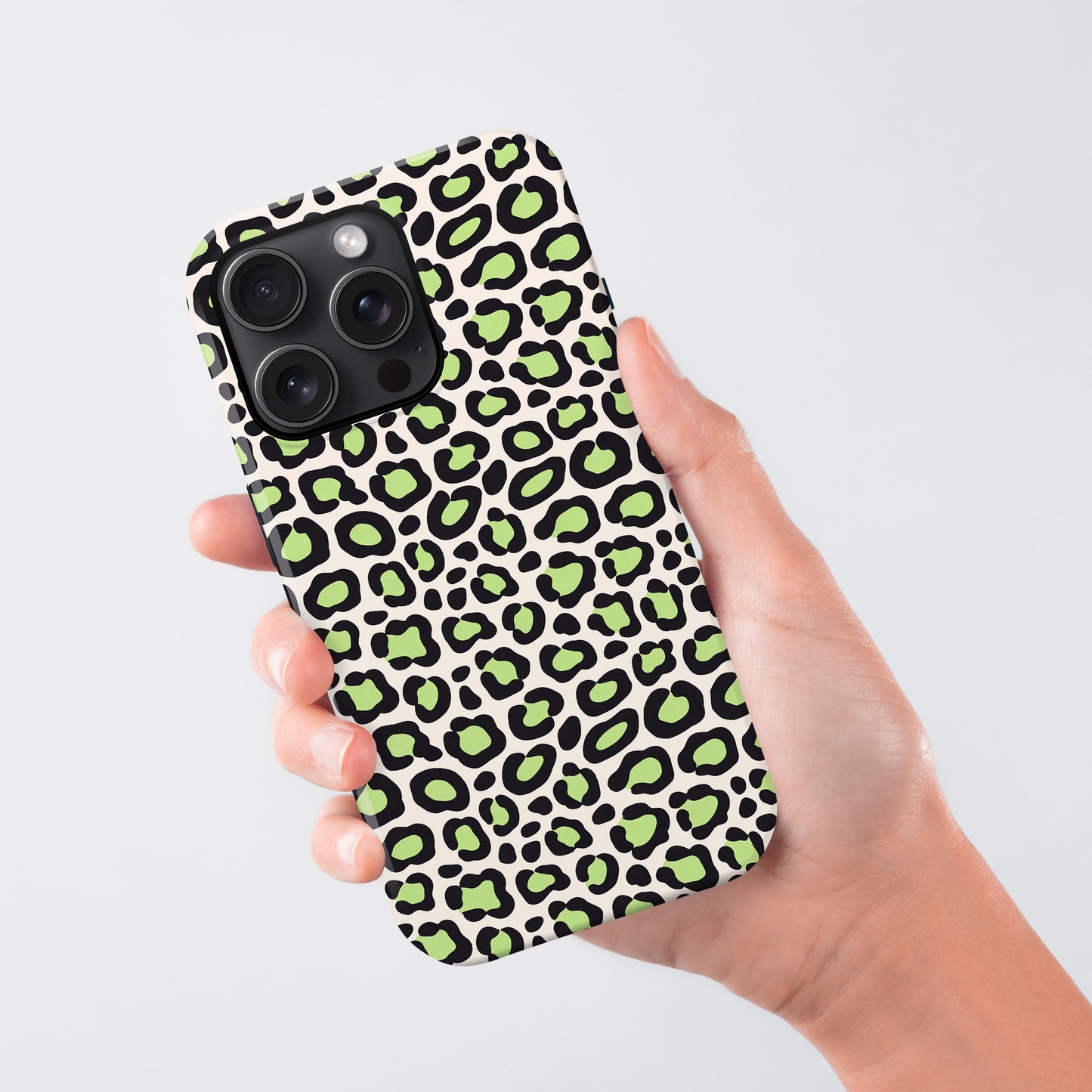 Modern Green Leopard Print Case Phone Case