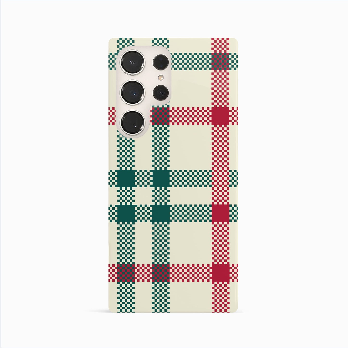 Green Red Plaid Pattern Phone Case Phone Case