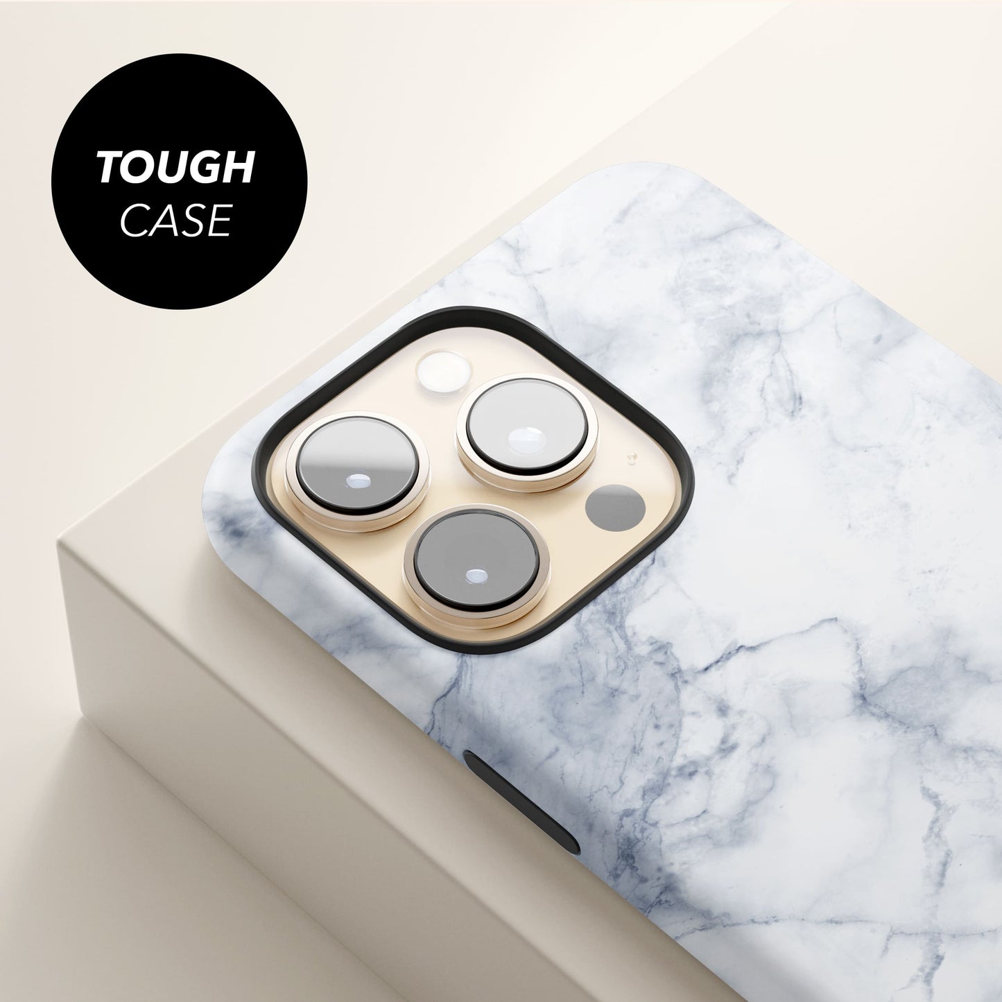 Personalised Text White Marble Magsafe Case Phone Case