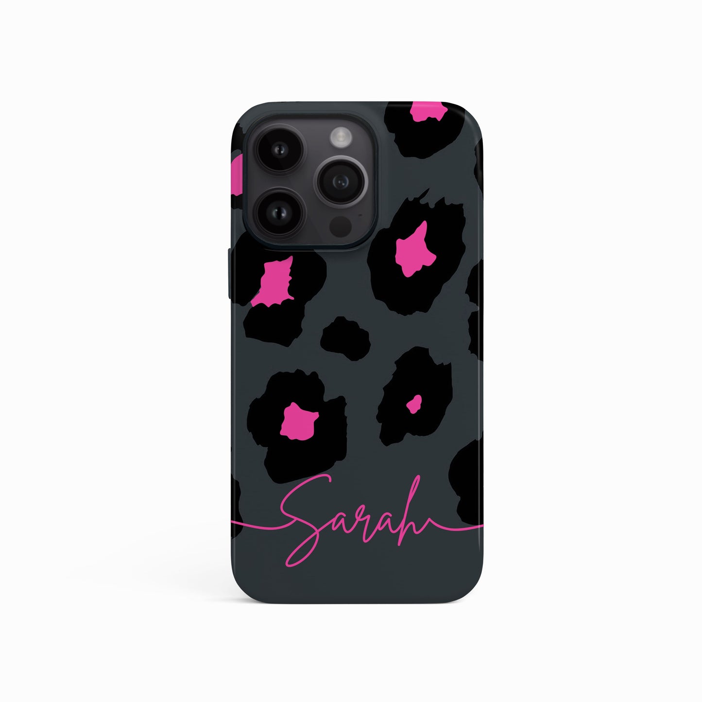 Pink Grey Leopard Print Case Phone Case