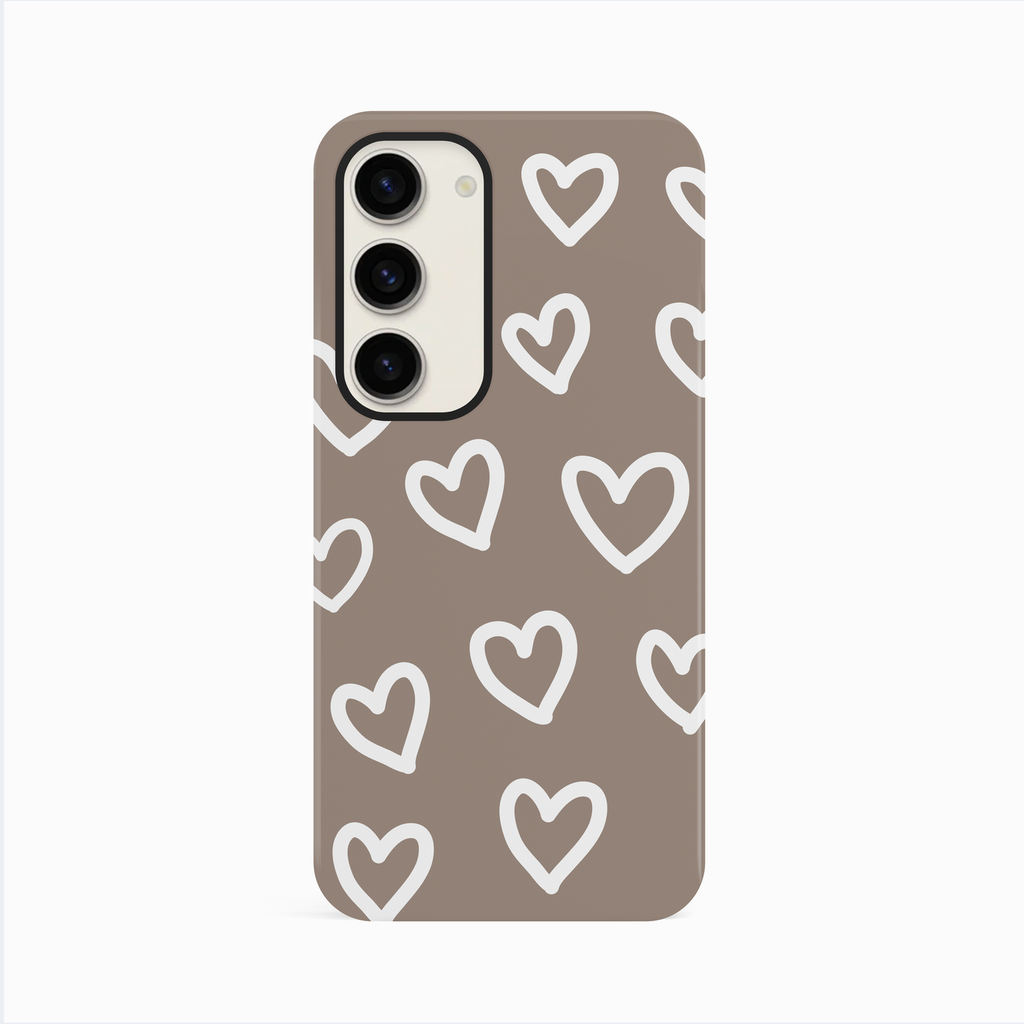 Neural Brown Heart Pattern Phone Case Phone Case