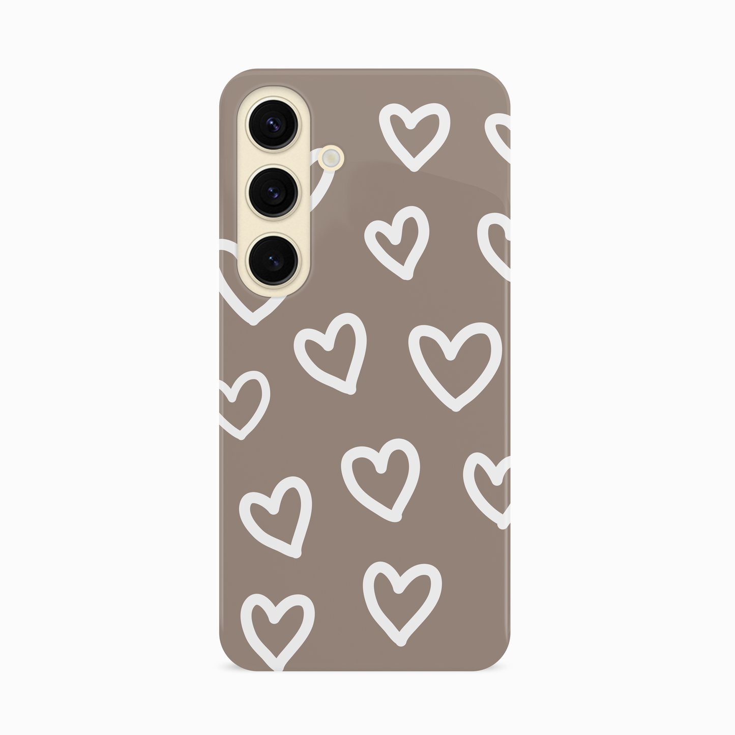 Neural Brown Heart Pattern Phone Case Phone Case