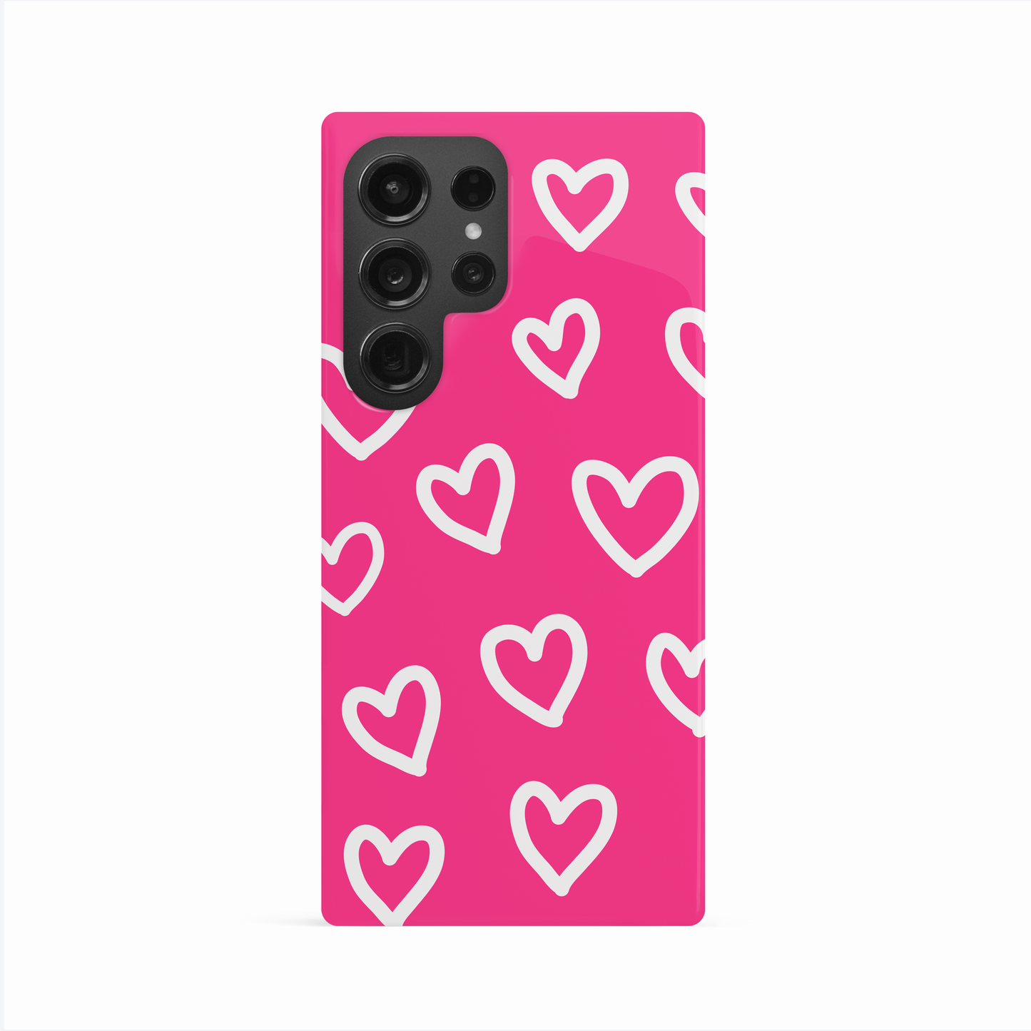 Hot Pink Heart Doodle Case Phone Case